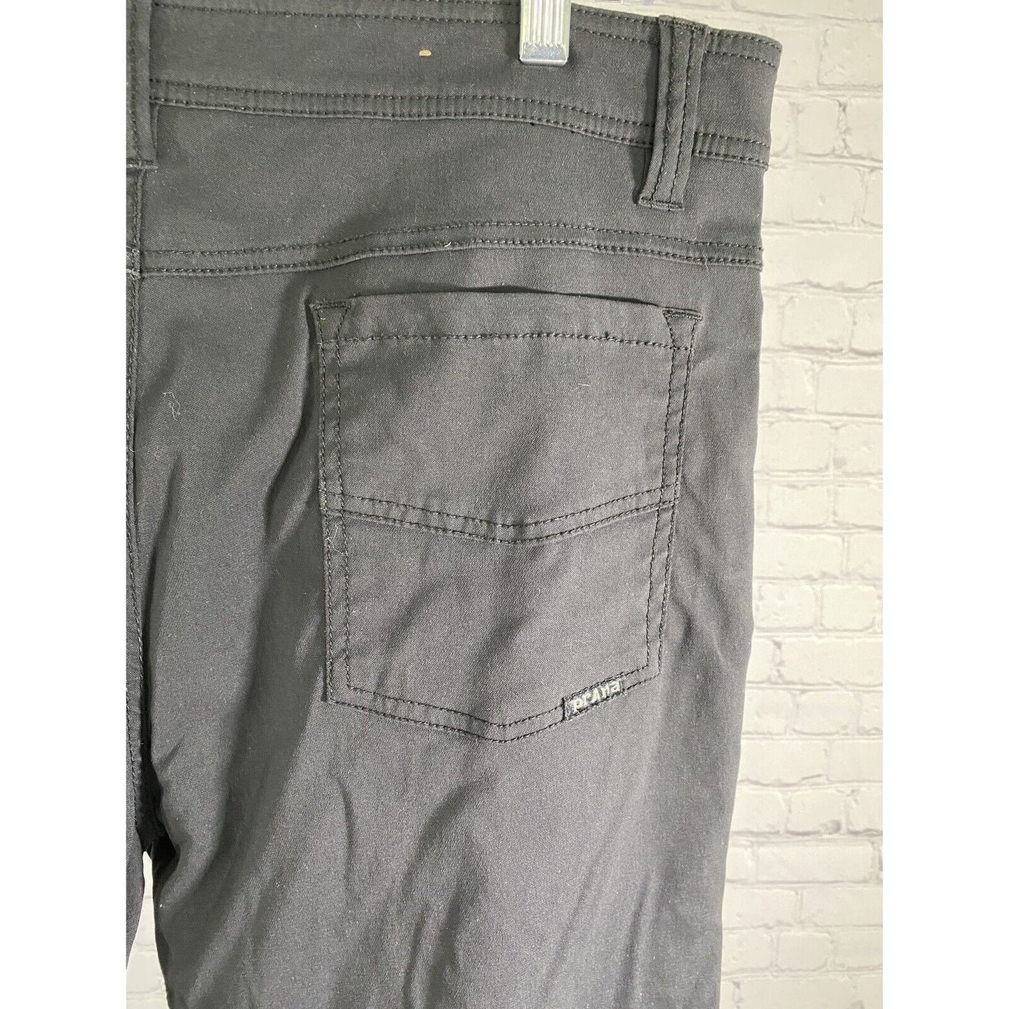 Prana Breathe Black Stretch Straight Leg Mid Rise Slim Fit Pants Women’s W32 I30
