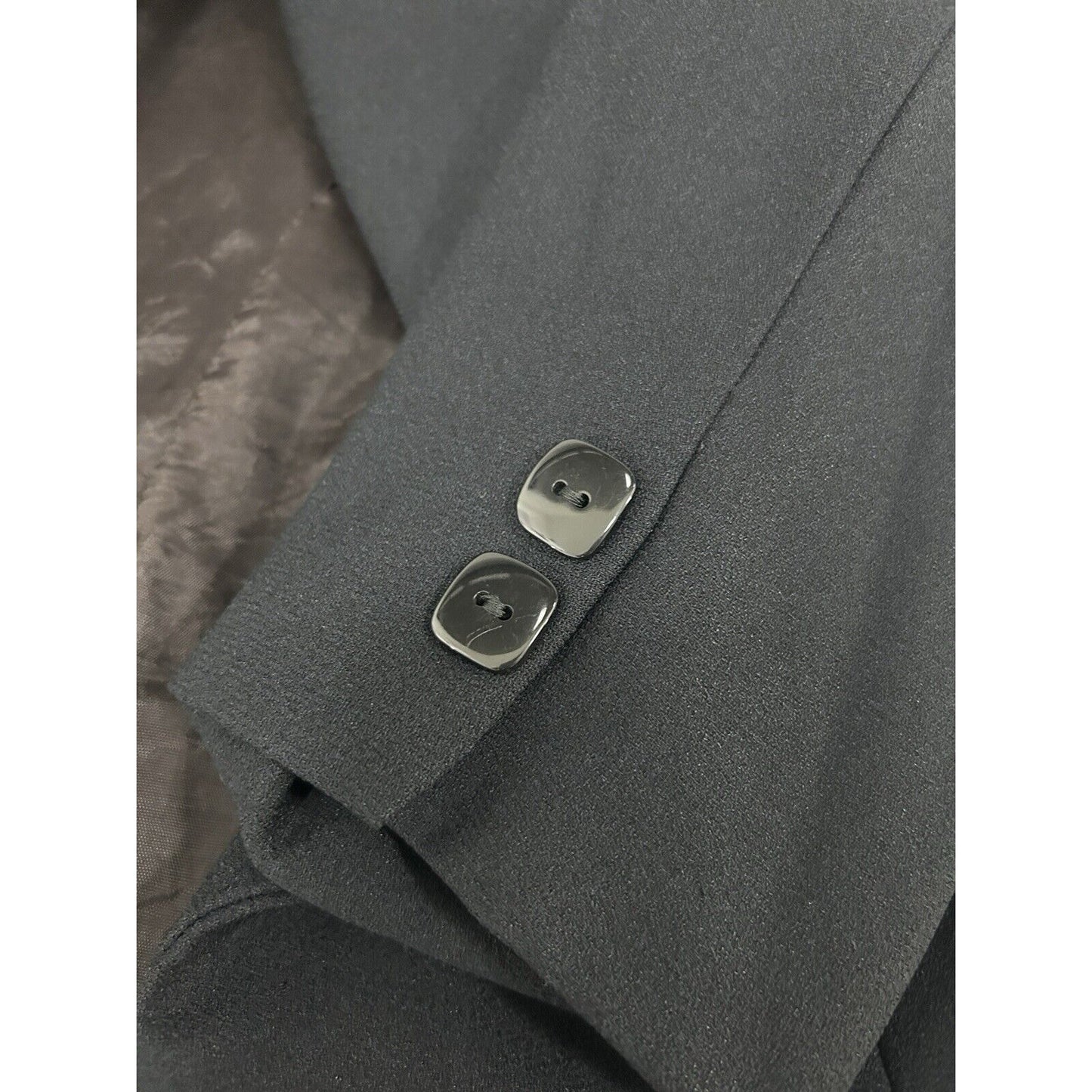 VTG Gianni Sport Solid Black 4 Button Collared Vented Blazer Women’s USA Size 8