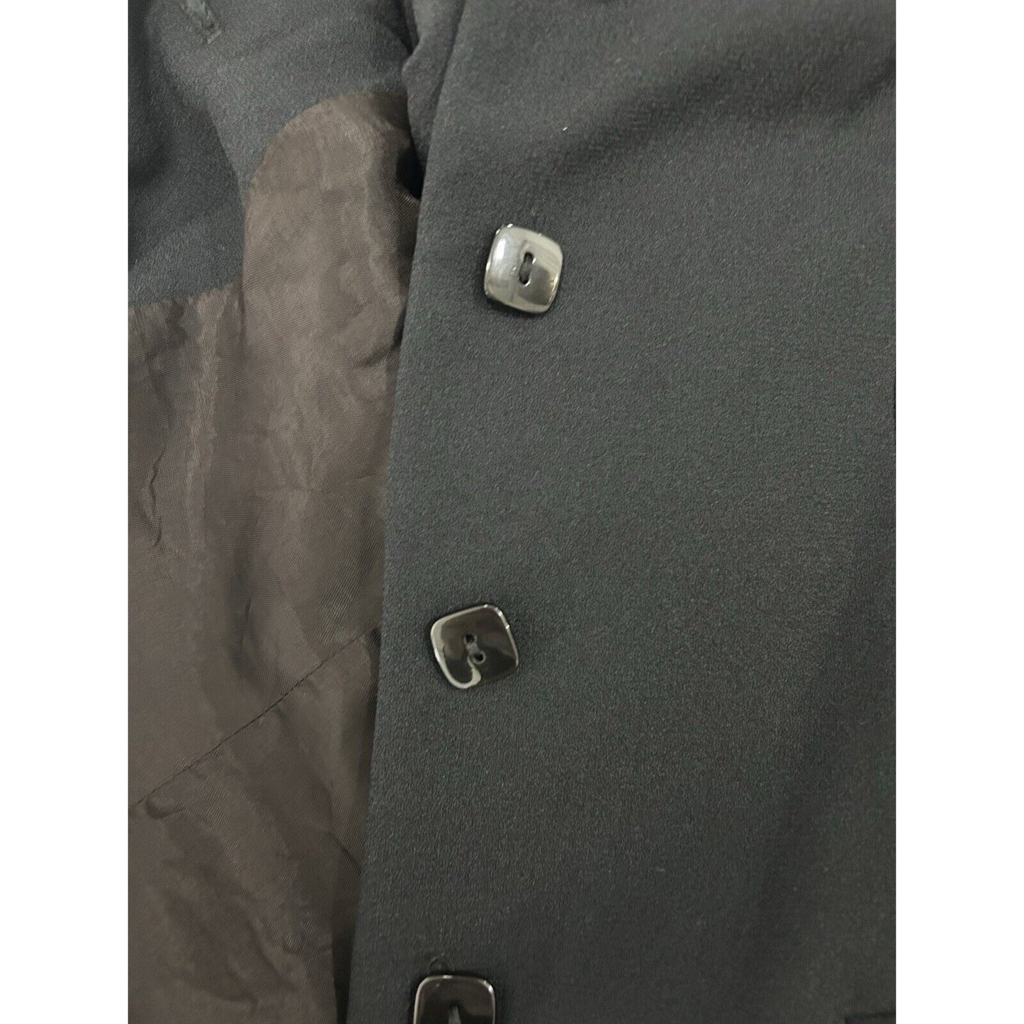 VTG Gianni Sport Solid Black 4 Button Collared Vented Blazer Women’s USA Size 8