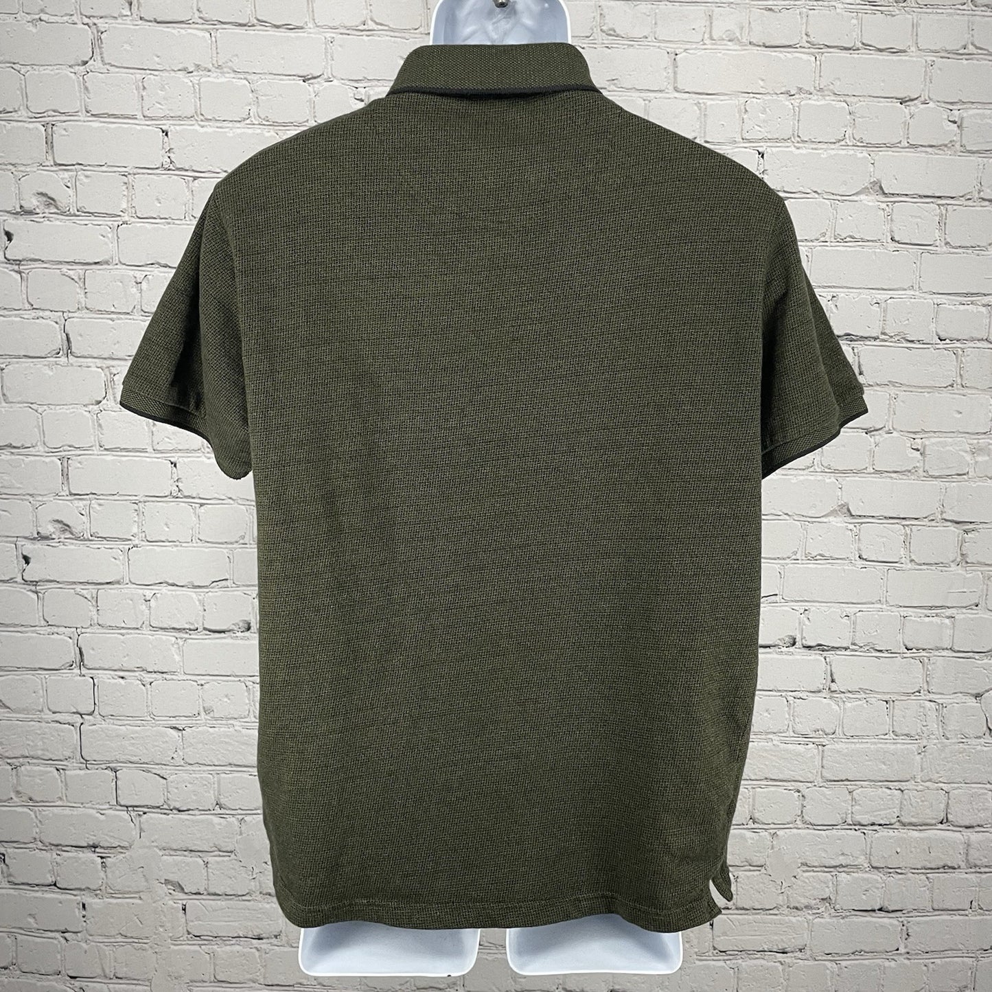 Cactus Man Green Print Button Down Collared Polo Casual Preppy Shirt Size XL