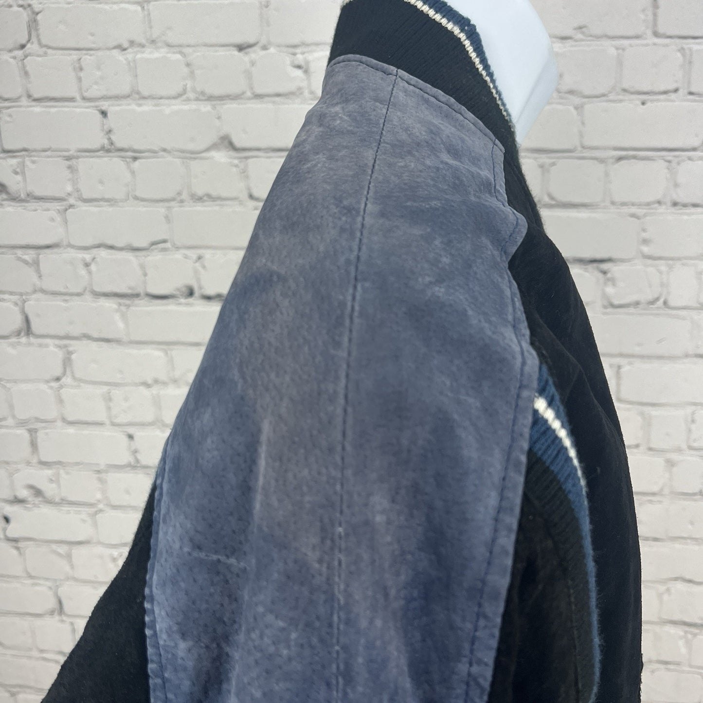 Vintage NFL Dallas Cowboys Bomber Varsity Jacket Sueded Leather 90’s Men’s M