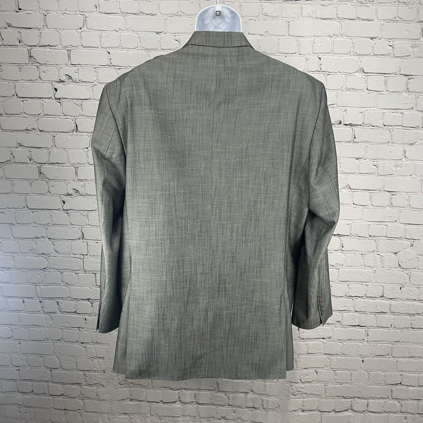 Stacy Adam’s Gray Sport Coat Blazer 2 Button Pocket Double Vented Size 46L