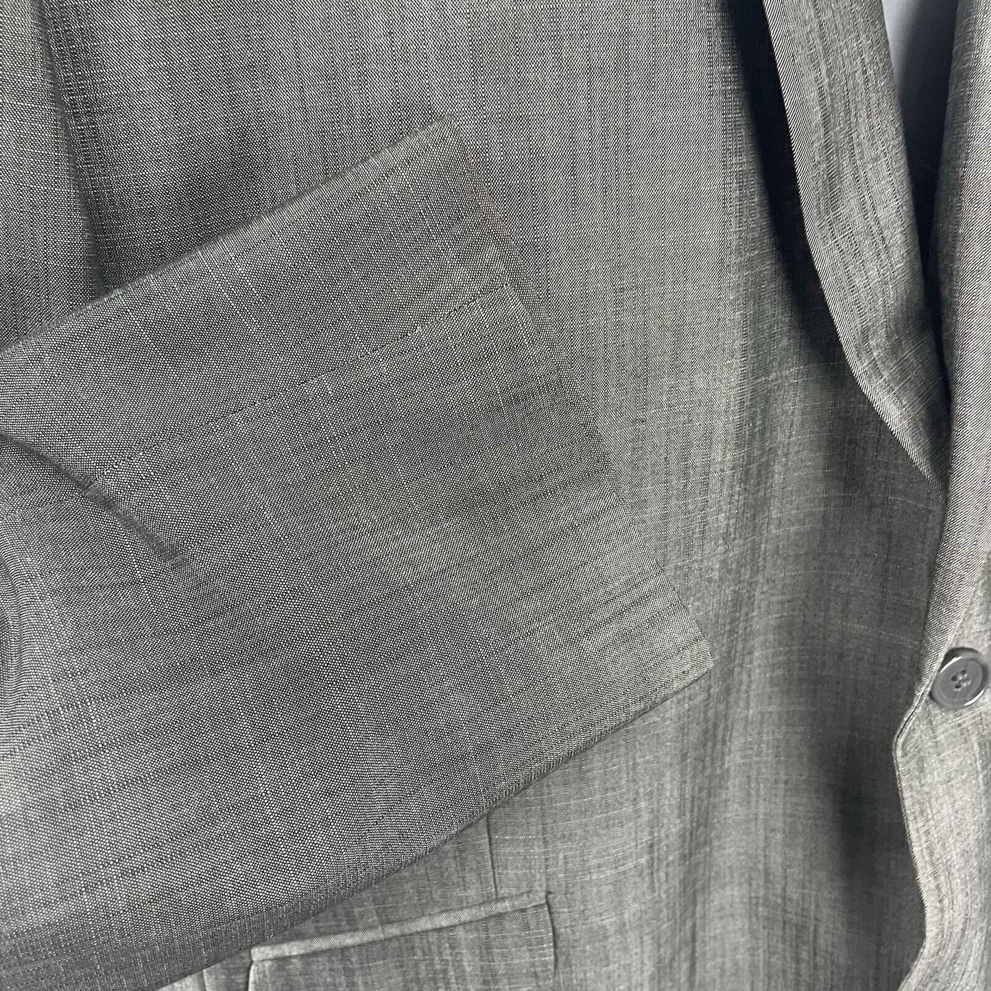 Stacy Adam’s Gray Sport Coat Blazer 2 Button Pocket Double Vented Size 46L