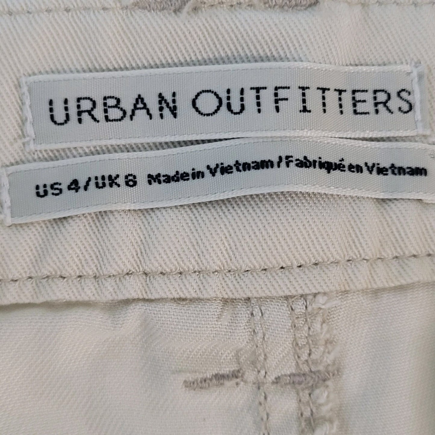 Urban Outfitters Ivory Soft Twill Lightweight High Rise Pants Size 4 (26x27)