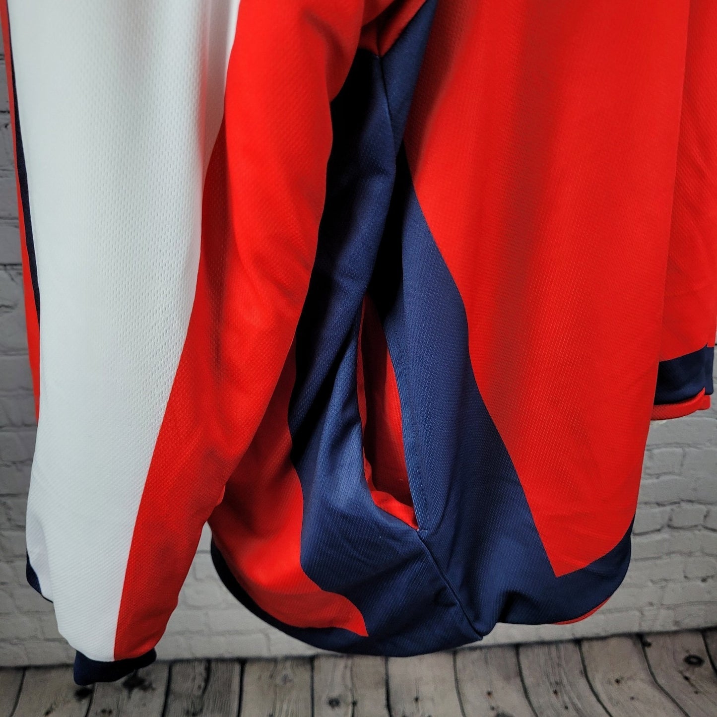 NHL Red Washington Capitals Hockey Soft Sherpa Reversible Oversized Hoodie O/S