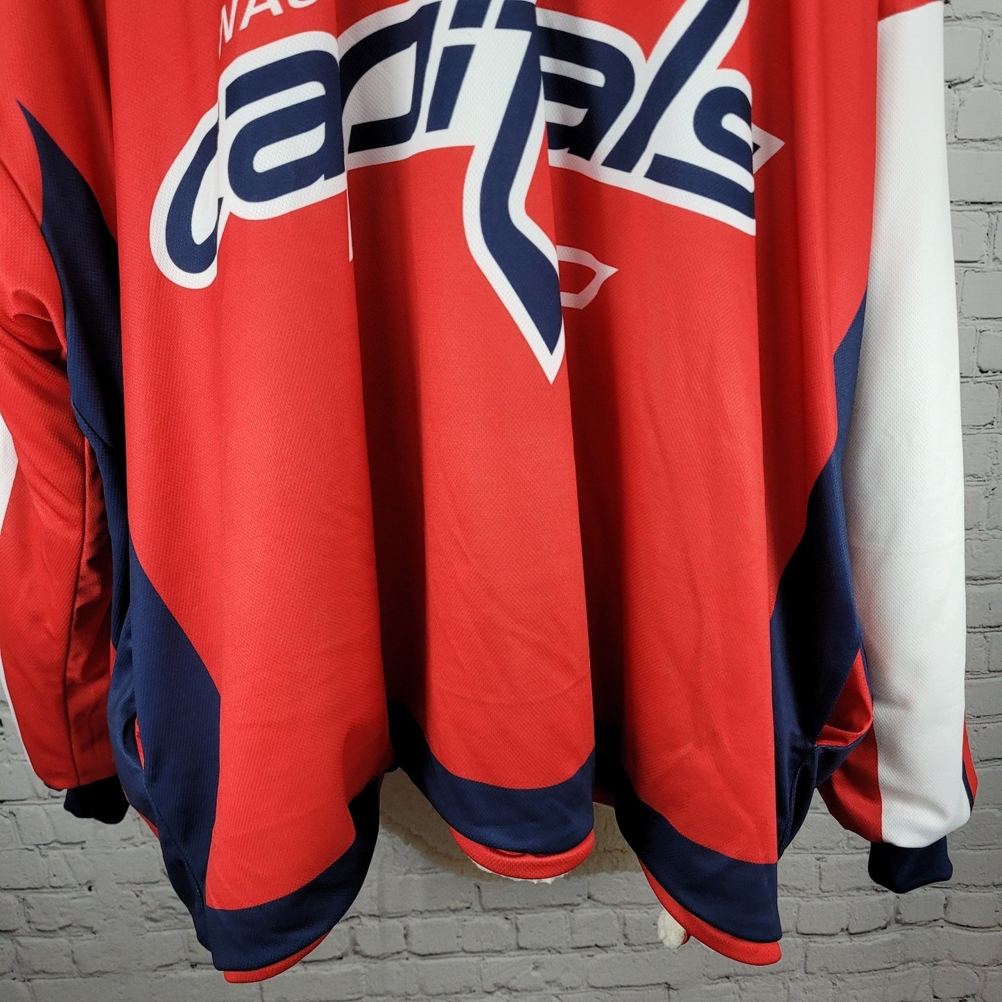 NHL Red Washington Capitals Hockey Soft Sherpa Reversible Oversized Hoodie O/S