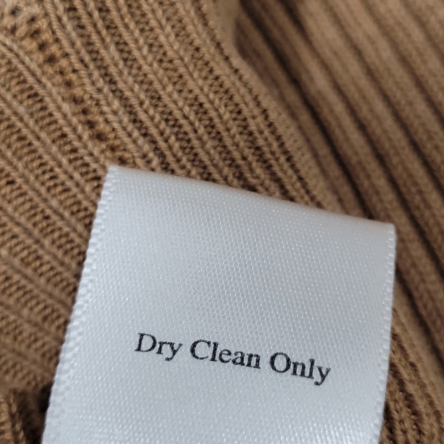 Coldwater Creek Brown Silk Cotton Long Sleeve Pullover Sweater Size Medium M