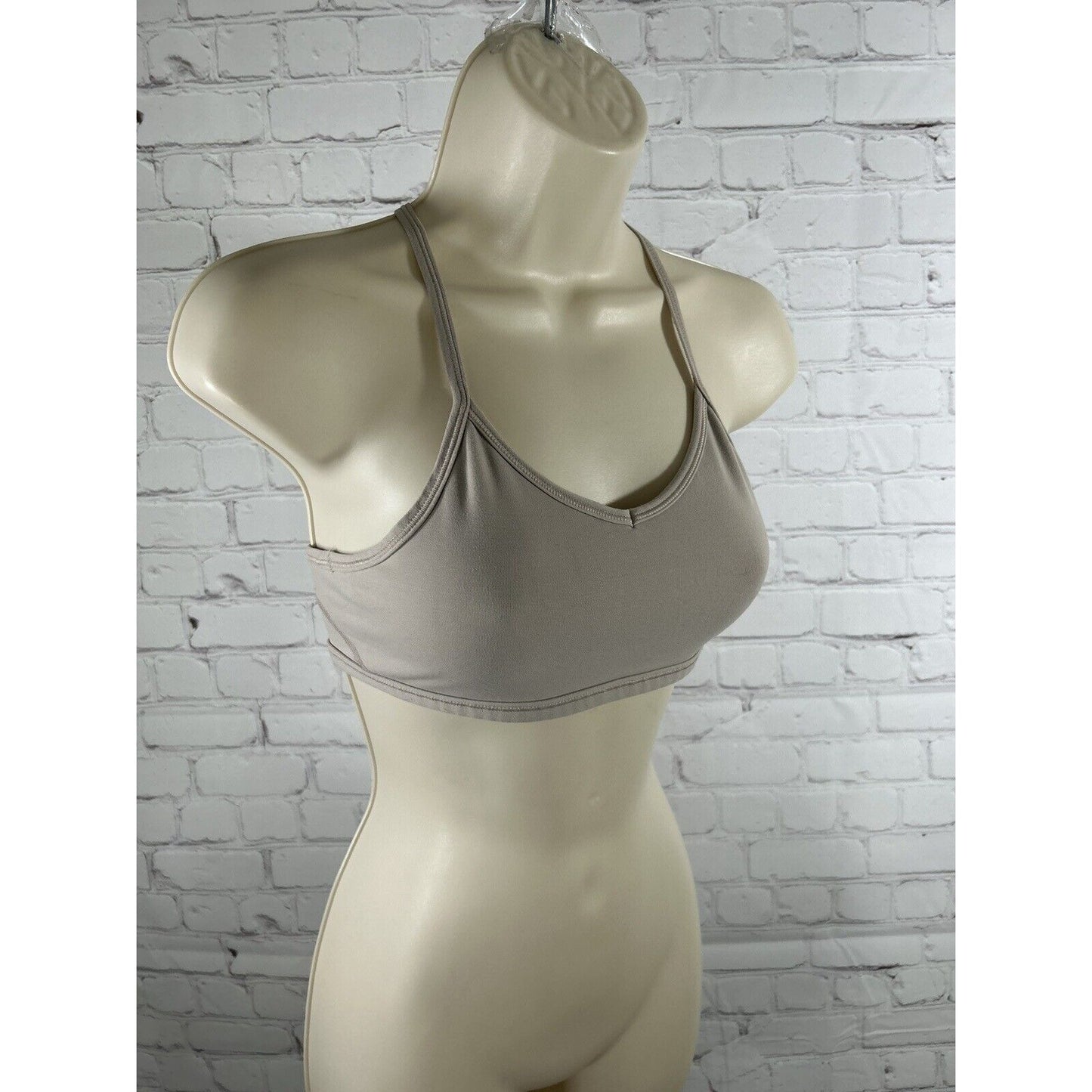 Athleta Girl Beige Racerback Pullover Lined Youth Girls Training Sports Bra XS