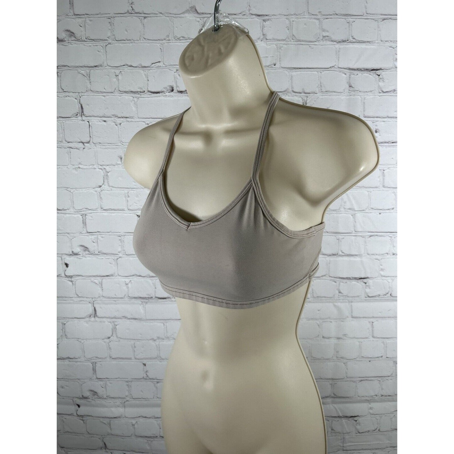Athleta Girl Beige Racerback Pullover Lined Youth Girls Training Sports Bra XS