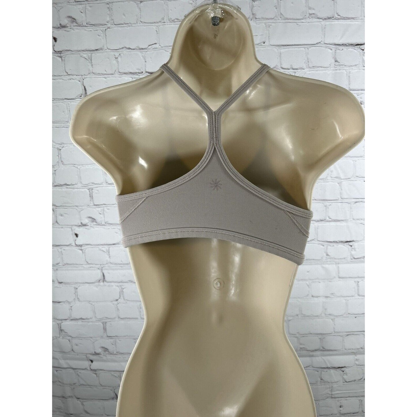 Athleta Girl Beige Racerback Pullover Lined Youth Girls Training Sports Bra XS
