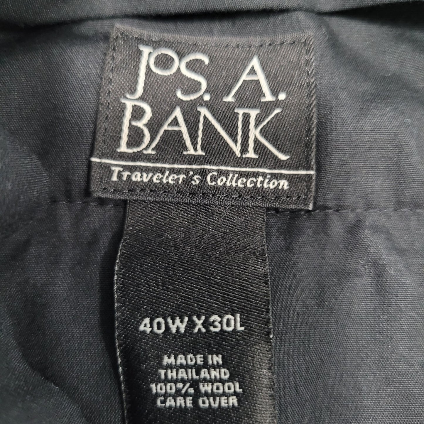 Jos A Bank Brown 100% Travelers Collection Pleated Dress Pants Size 40 (39x30)
