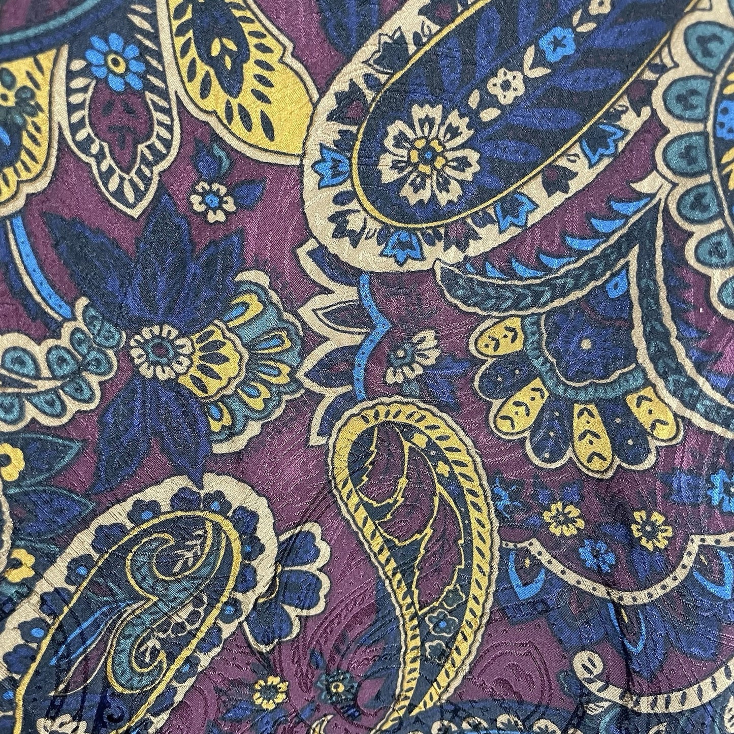 Valerie Stevens Paisley 100% Silk Lightweight Long Sleeve Tunic Blouse Size 24