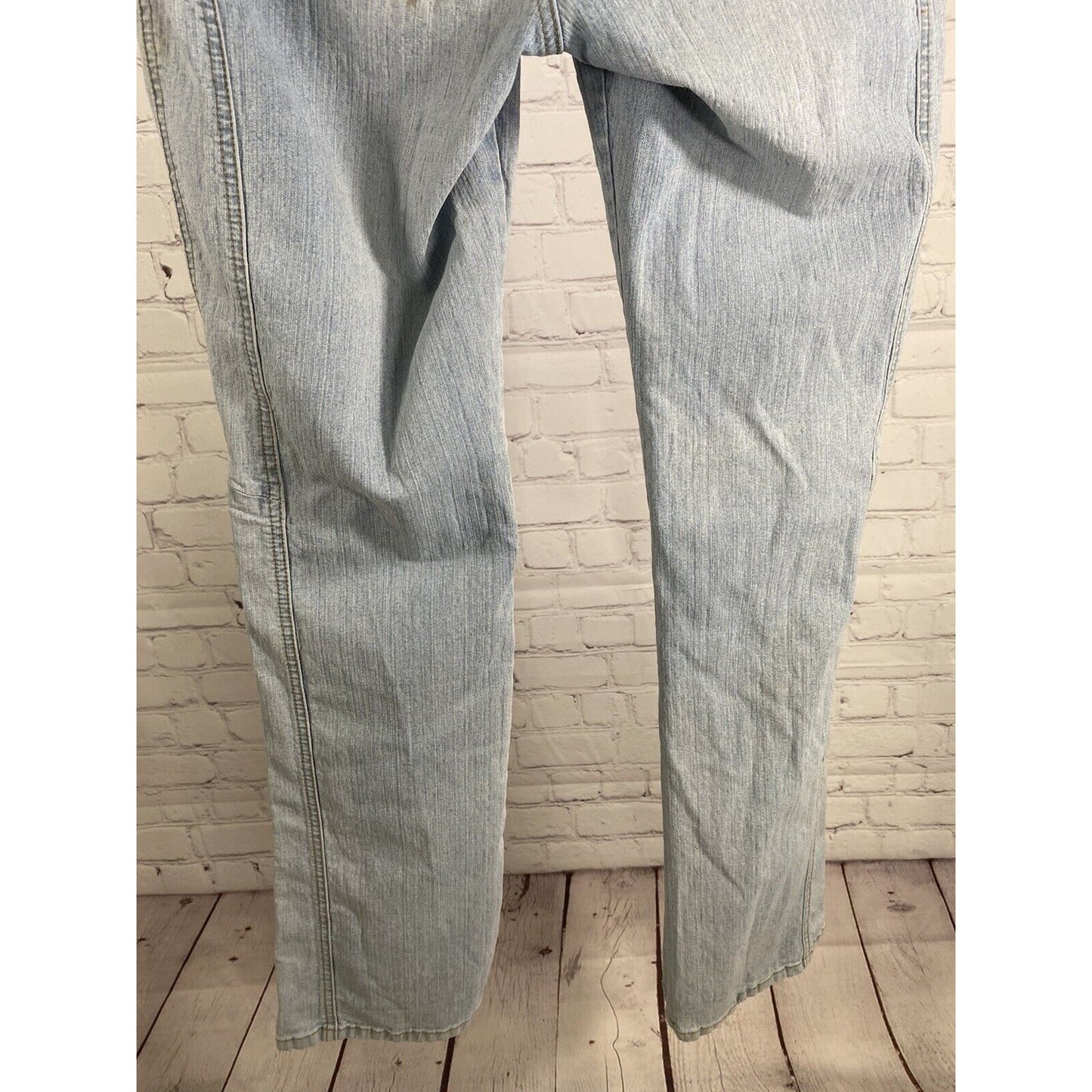 Playboy Light Wash Mid Rise Straight Leg Denim Blue Jeans (31 x 32)