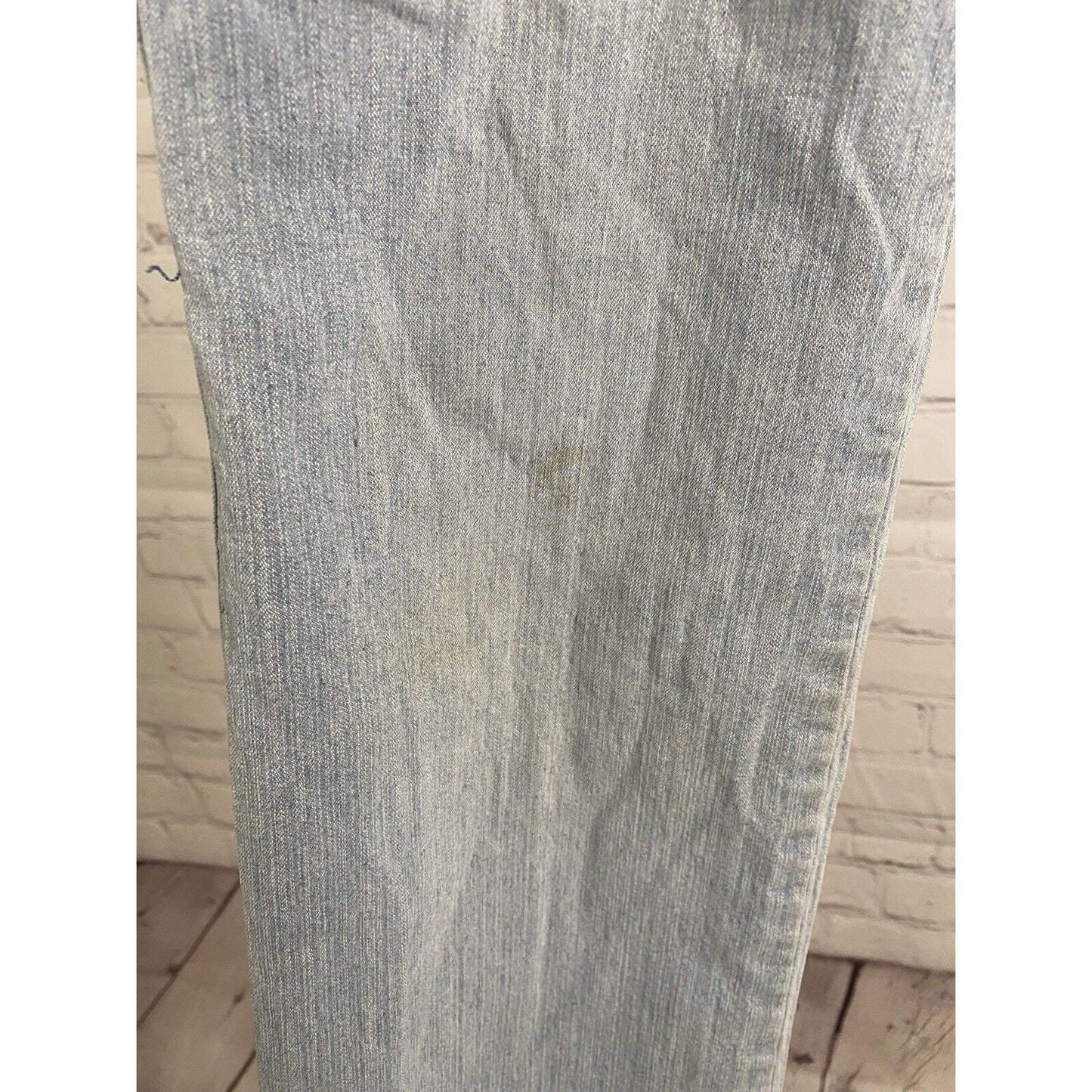 Playboy Light Wash Mid Rise Straight Leg Denim Blue Jeans (31 x 32)