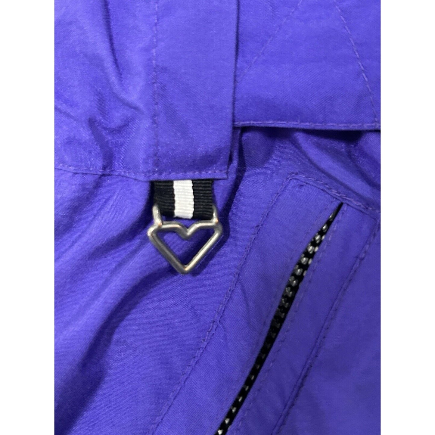 Obermeyer Jenna Purple Zip Removable Hood Winter Ski Coat Jacket Size Ladies 8