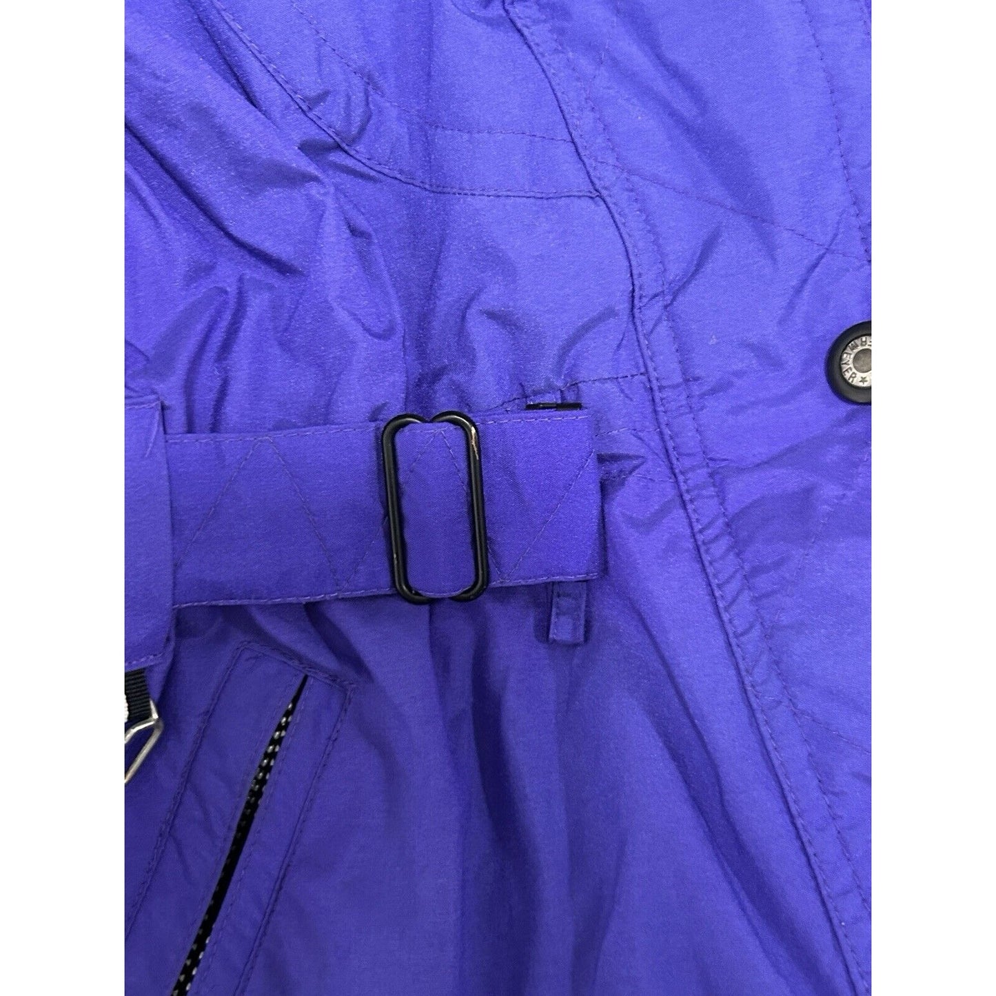Obermeyer Jenna Purple Zip Removable Hood Winter Ski Coat Jacket Size Ladies 8