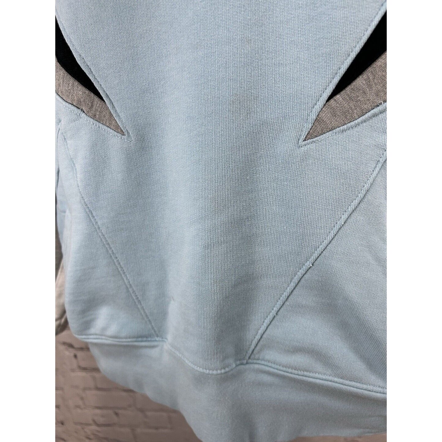 Hypland Blue Black Pullover Colorblock Sweatshirt Pockets Men’s L