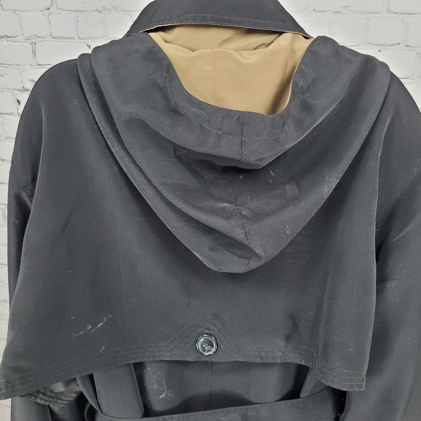 Misty Harbor Black Buttoned Removable Body Warmer Liner Hooded Jacket Size 3X