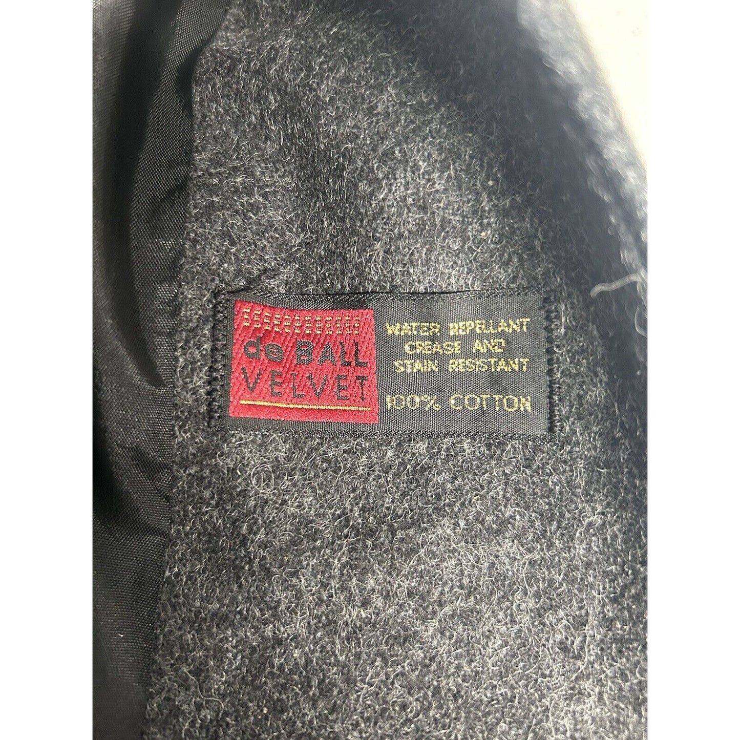 VTG Jofeld De Ball Gray Wool Blend Velvet Collar Water Repellent Overcoat Medium