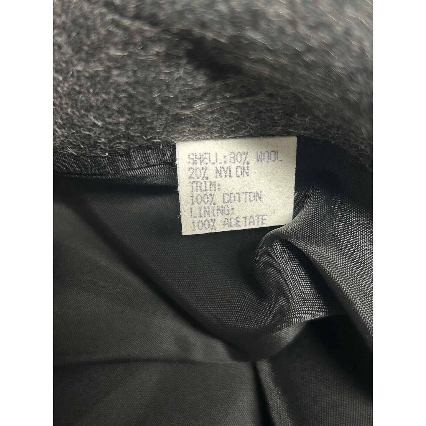 VTG Jofeld De Ball Gray Wool Blend Velvet Collar Water Repellent Overcoat Medium