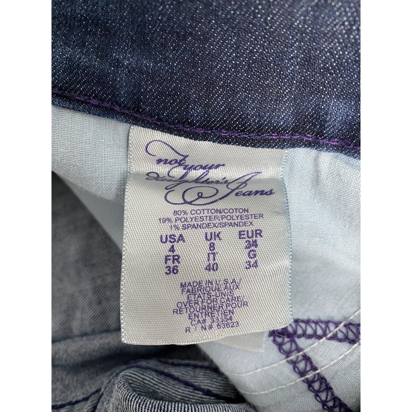 NYDJ Not Your Daughters Jeans Dark Wash Mid Rise Straight Leg Jeans (29 x 32)