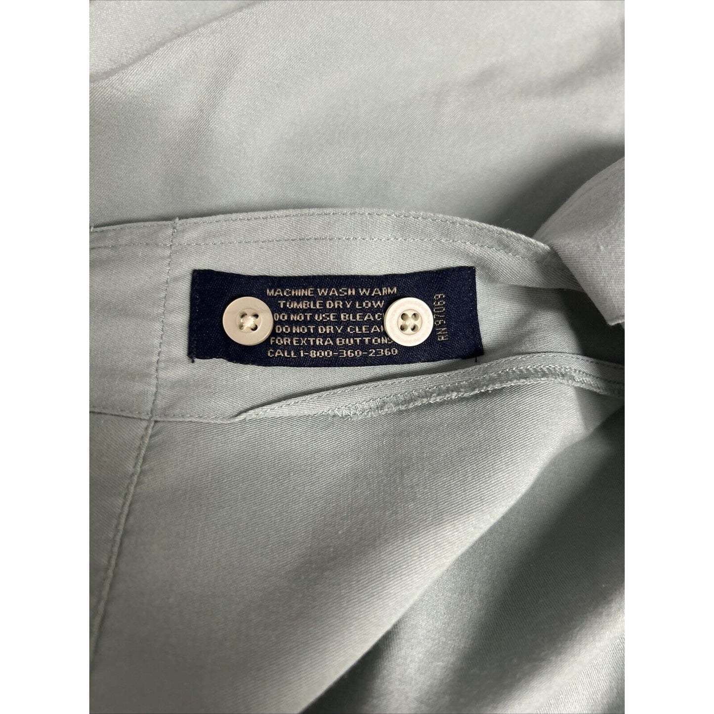 Scott Barber Silk/Cotton Blend Blue Short Sleeve Casual Button Up Shirt Men’s XL