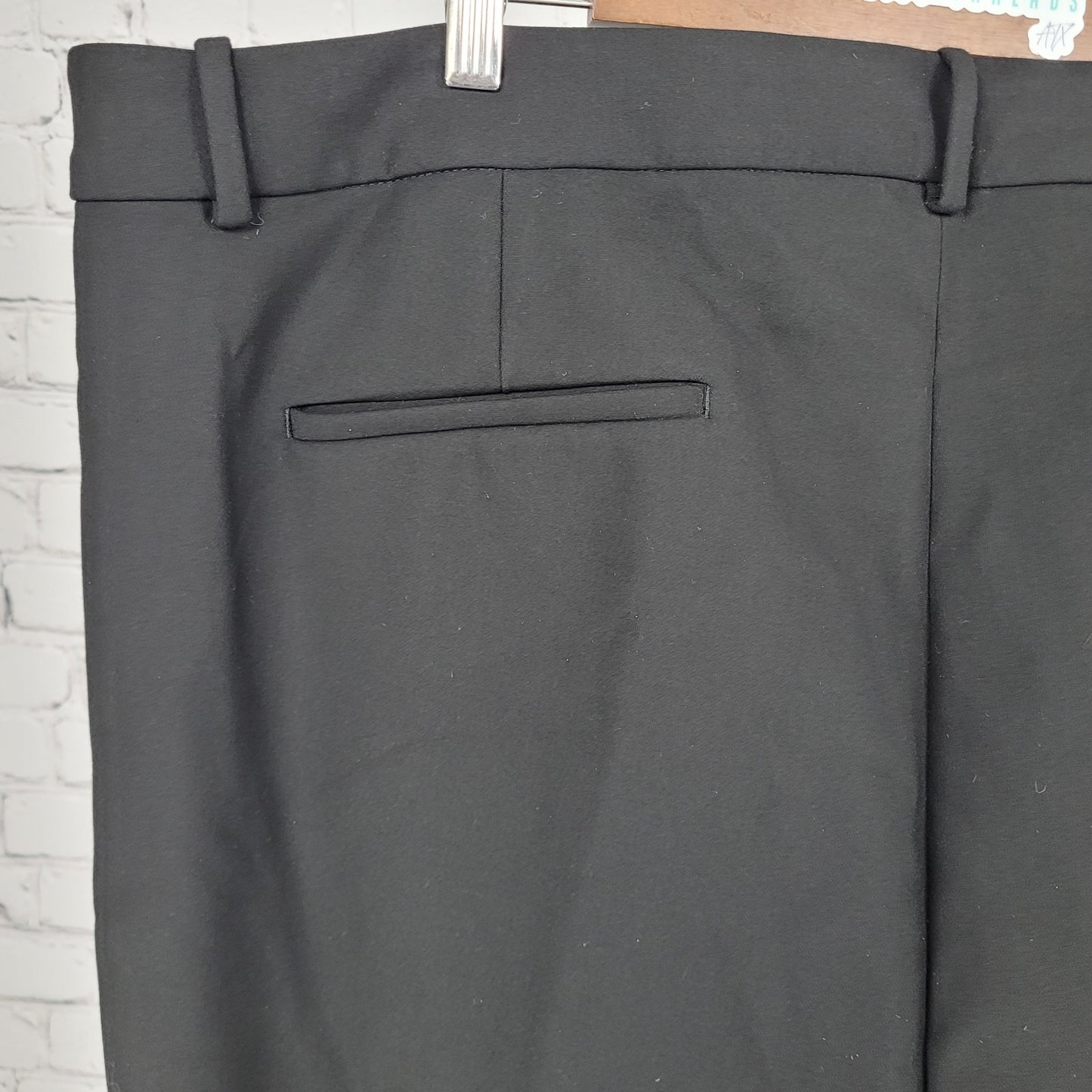 NWT J.CREW Carreman Black France Designed High Rise Dress Pants Size 22 (44x32)