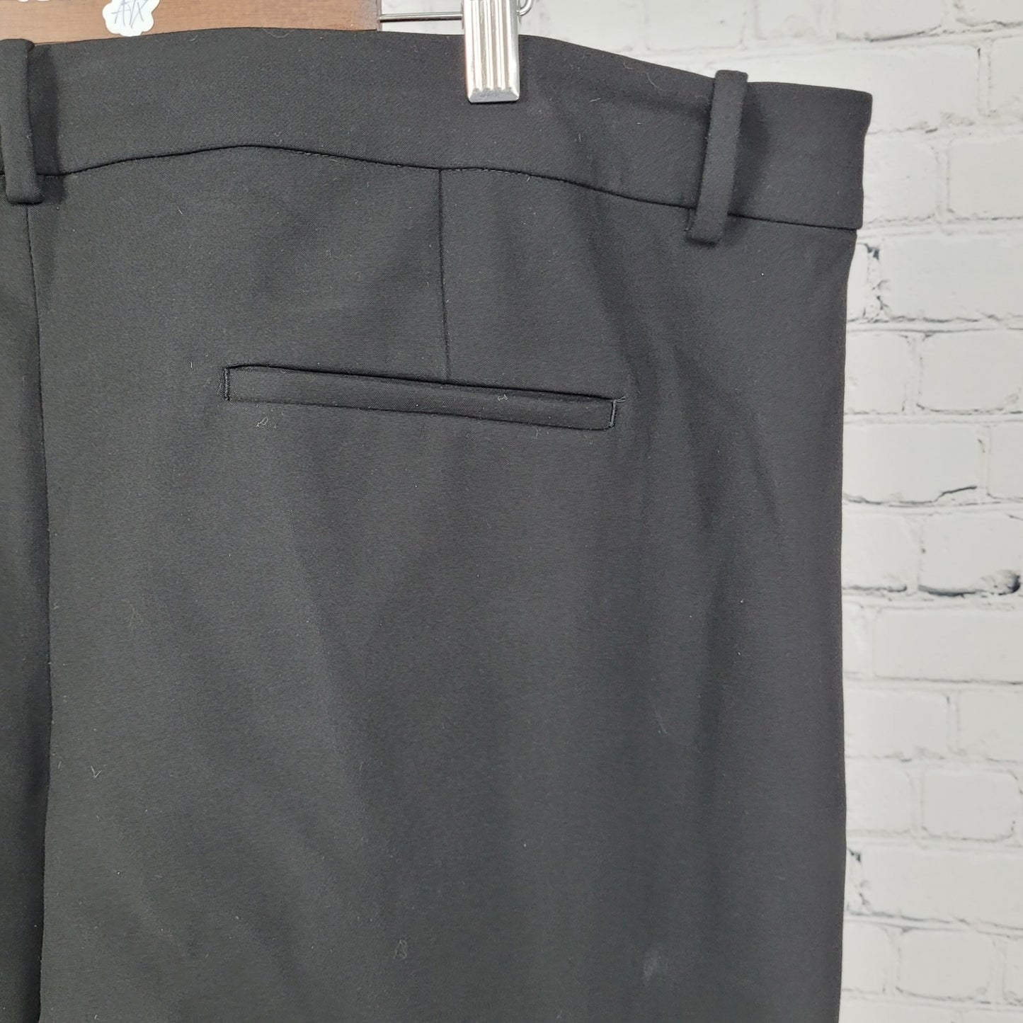 NWT J.CREW Carreman Black France Designed High Rise Dress Pants Size 22 (44x32)