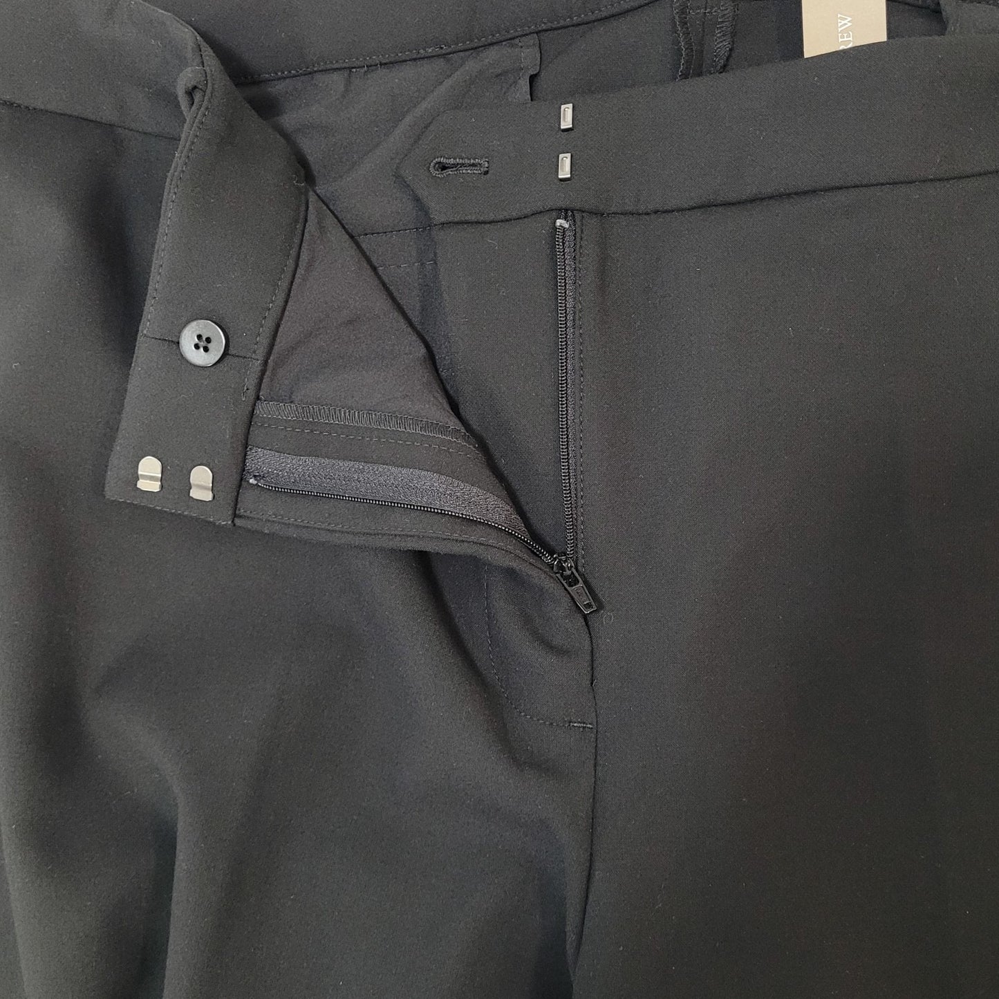 NWT J.CREW Carreman Black France Designed High Rise Dress Pants Size 22 (44x32)