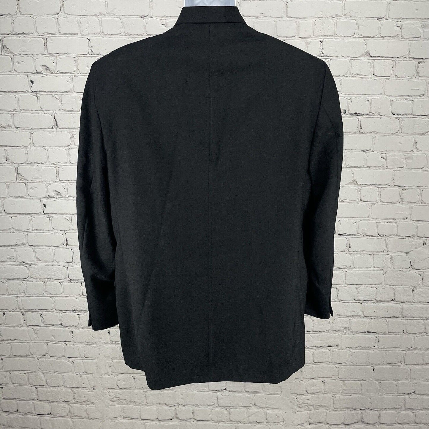 Fioravanti Black Soft Suit Blazer Jacket 3 Button Lined Made In USA Size 44