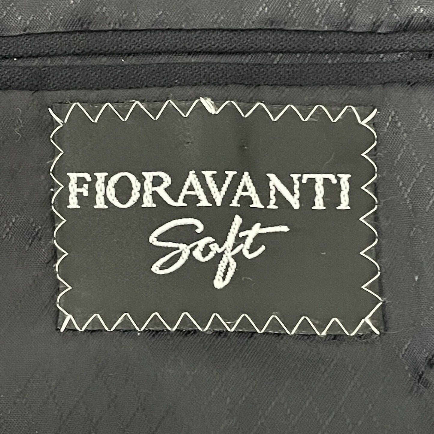Fioravanti Black Soft Suit Blazer Jacket 3 Button Lined Made In USA Size 44