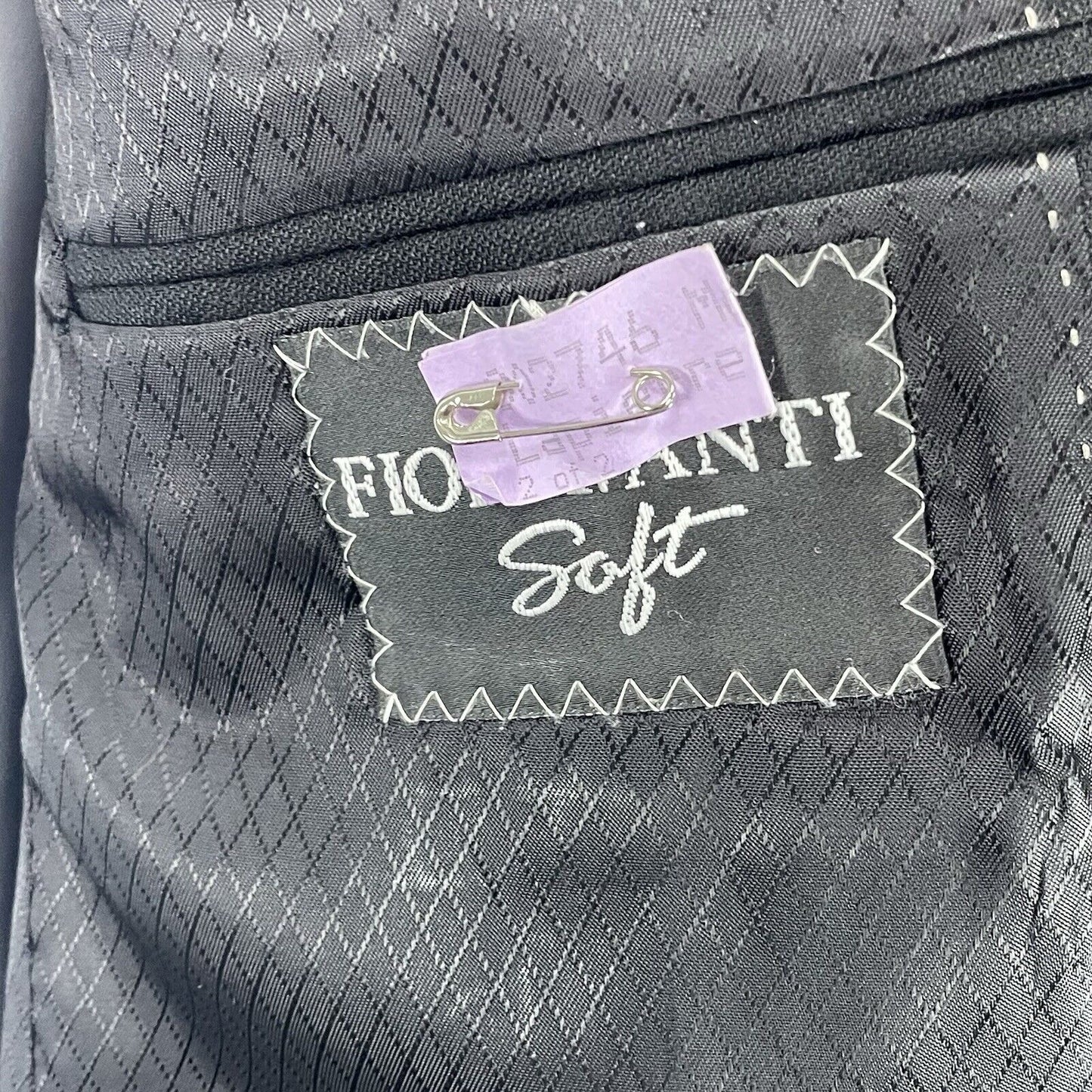 Fioravanti Black Soft Suit Blazer Jacket 3 Button Lined Made In USA Size 44