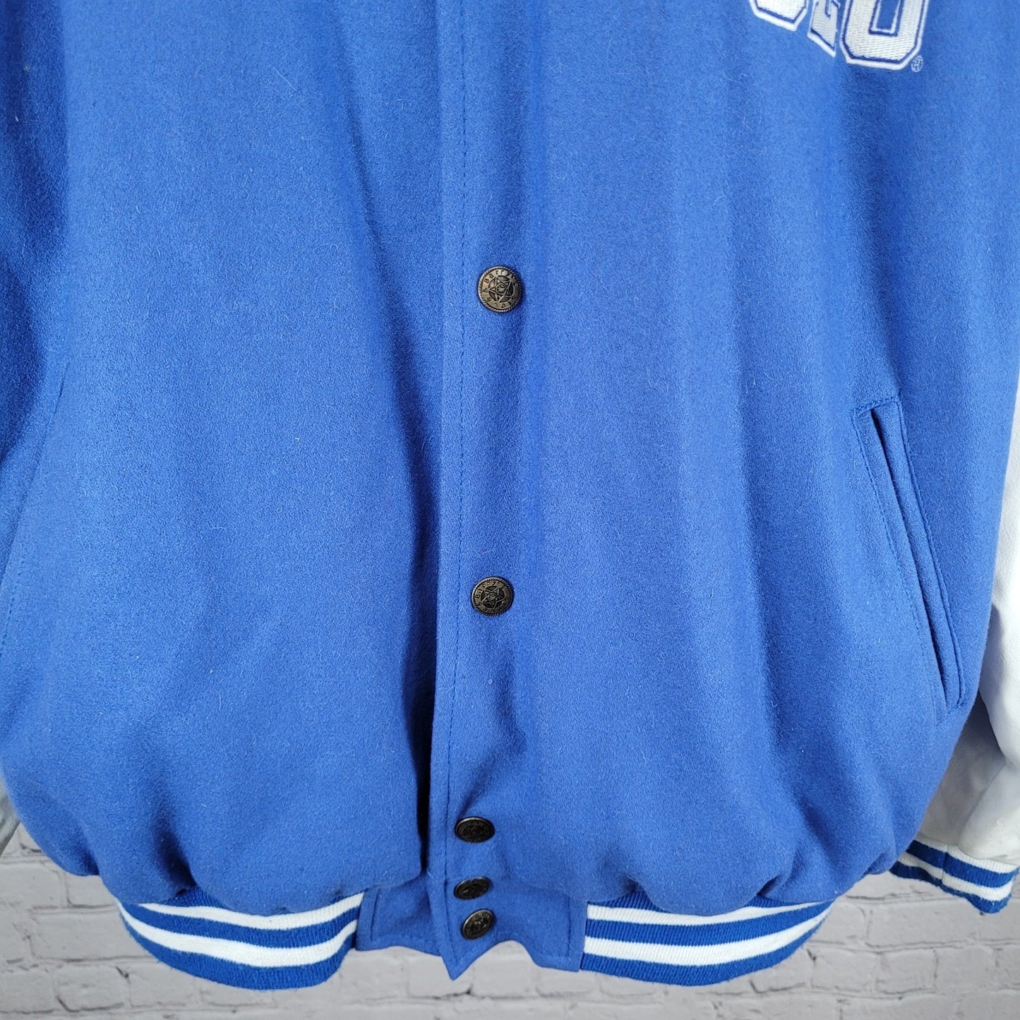 SLU Saint Louis University Light Weight Letterman Varsity Snap Jacket Size XL