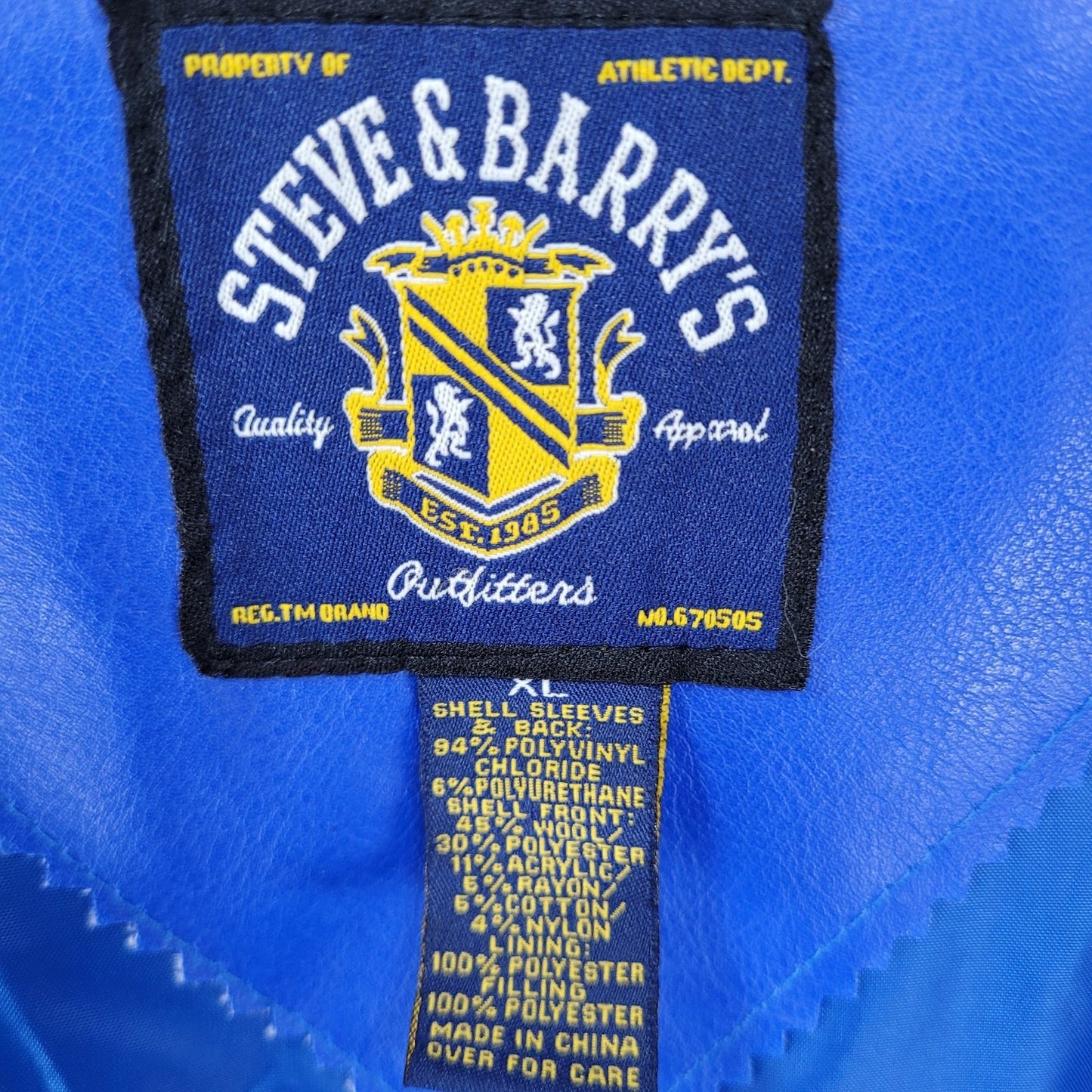 SLU Saint Louis University Light Weight Letterman Varsity Snap Jacket Size XL