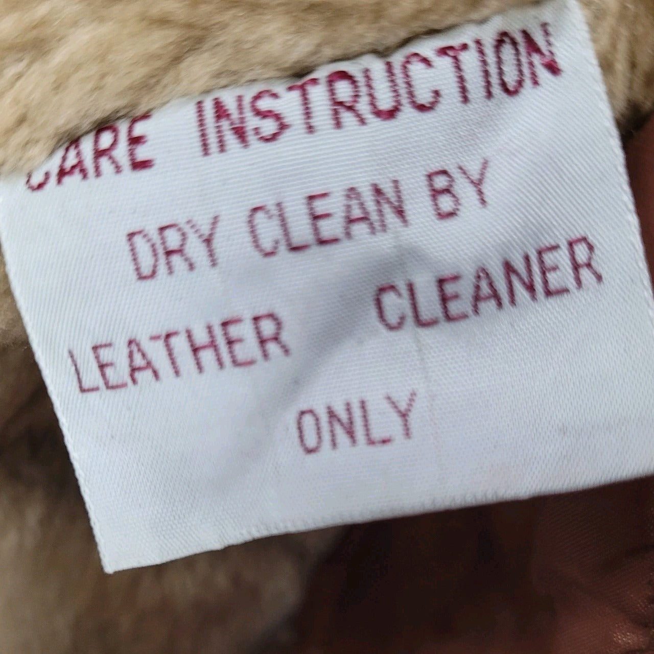 VTG Leather Directions Brown Pig Suede Fur Lined Full Zip Bomber Jacket Size 38