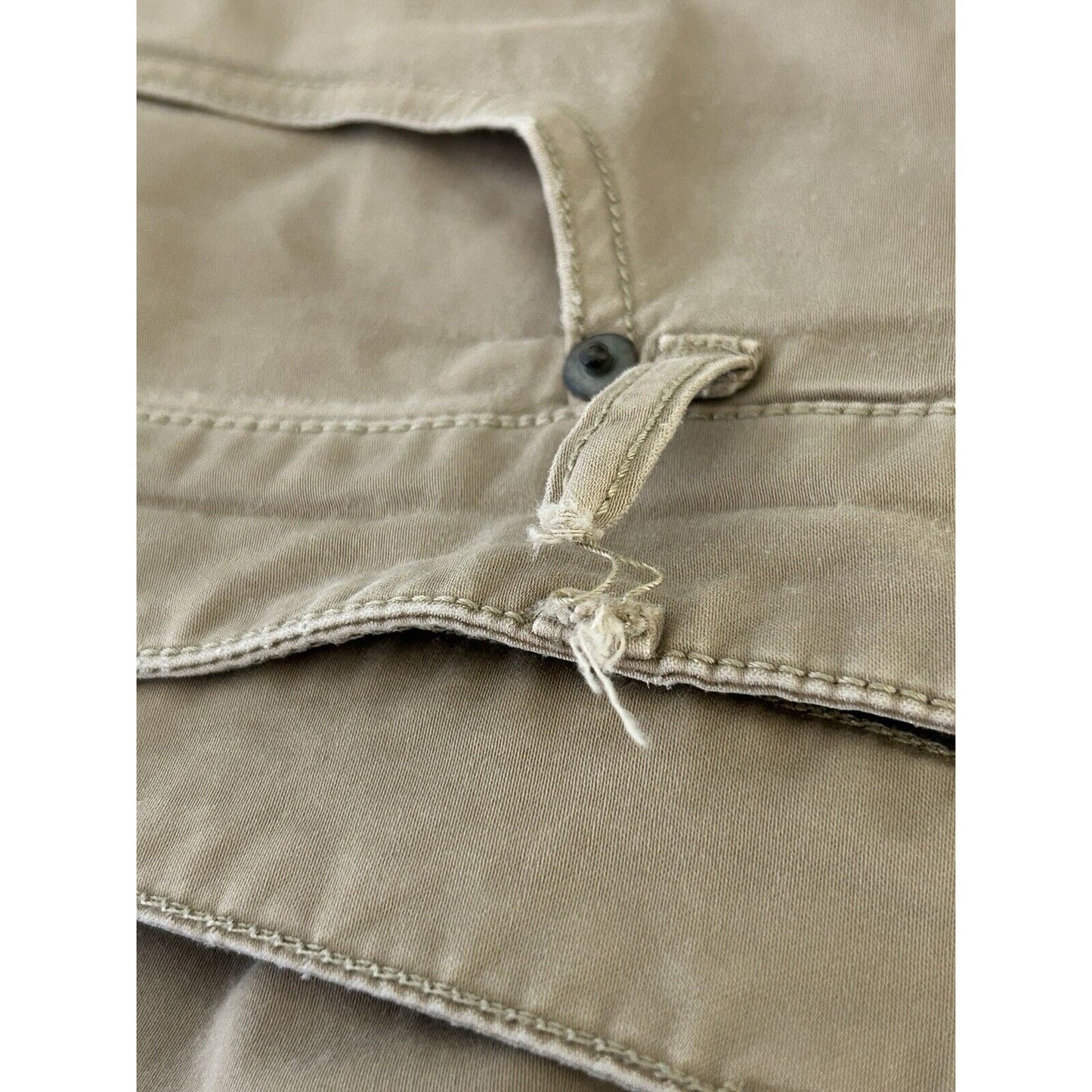 Peter Millar Beige Khaki Light Wash Straight Leg Mens Zip Up Pants Size (38X30)