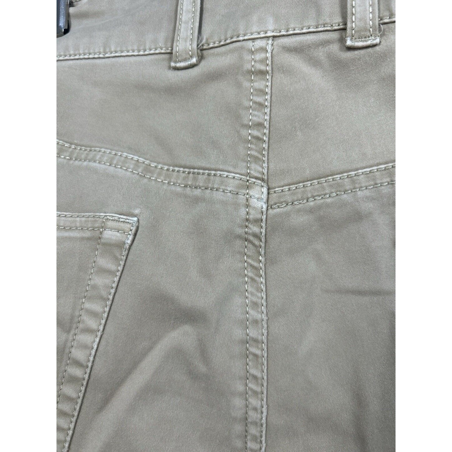 Peter Millar Beige Khaki Light Wash Straight Leg Mens Zip Up Pants Size (38X30)