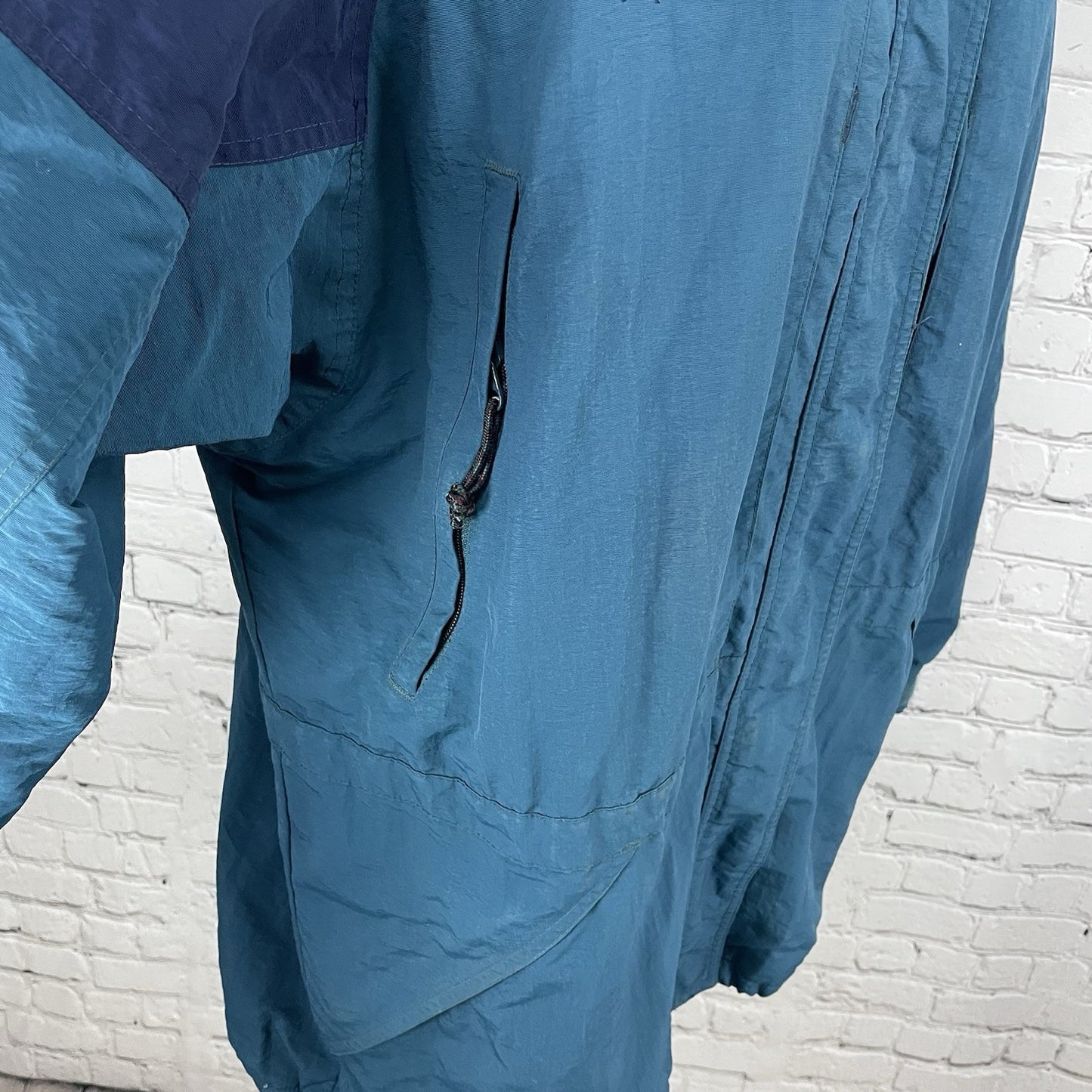 VTG Columbia Blue Granite Peak Multiple Zipped Pockets Lined Jacket Size Large L