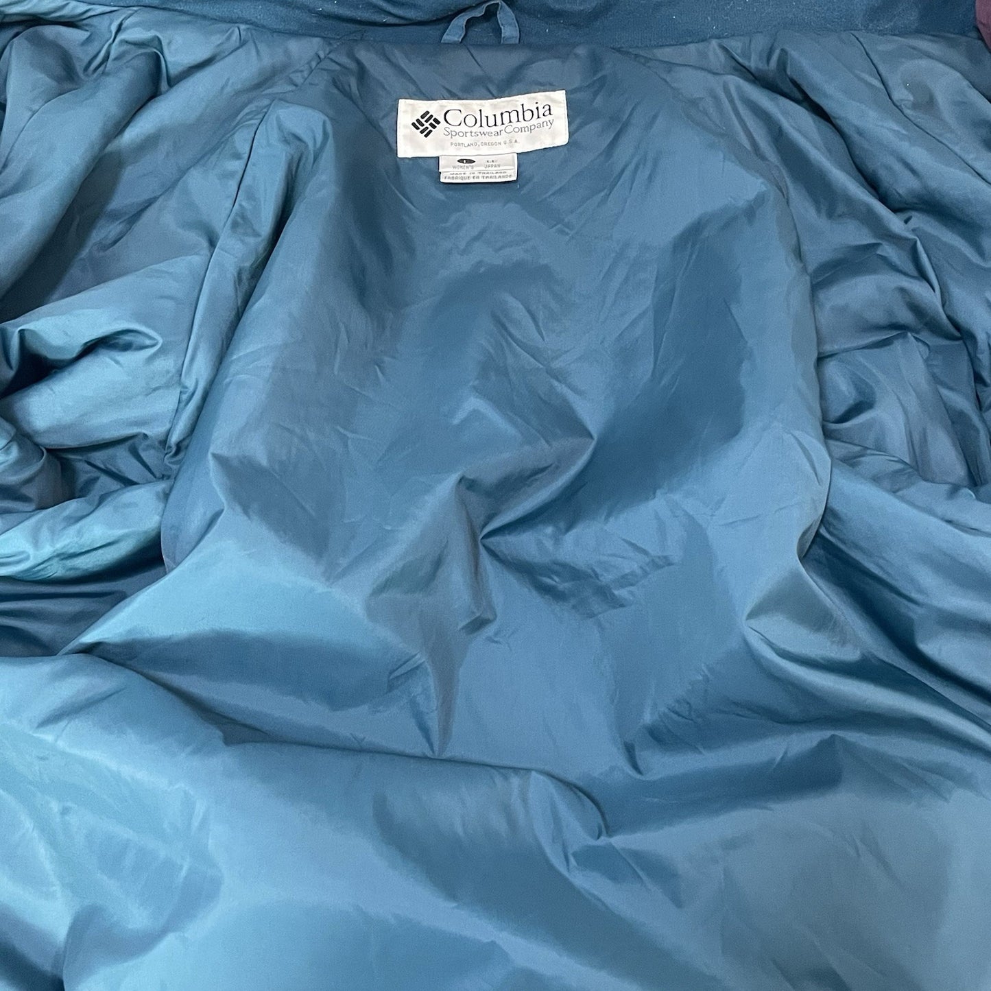 VTG Columbia Blue Granite Peak Multiple Zipped Pockets Lined Jacket Size Large L