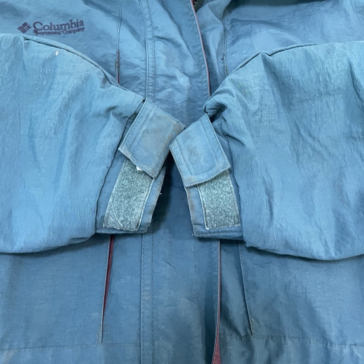 VTG Columbia Blue Granite Peak Multiple Zipped Pockets Lined Jacket Size Large L