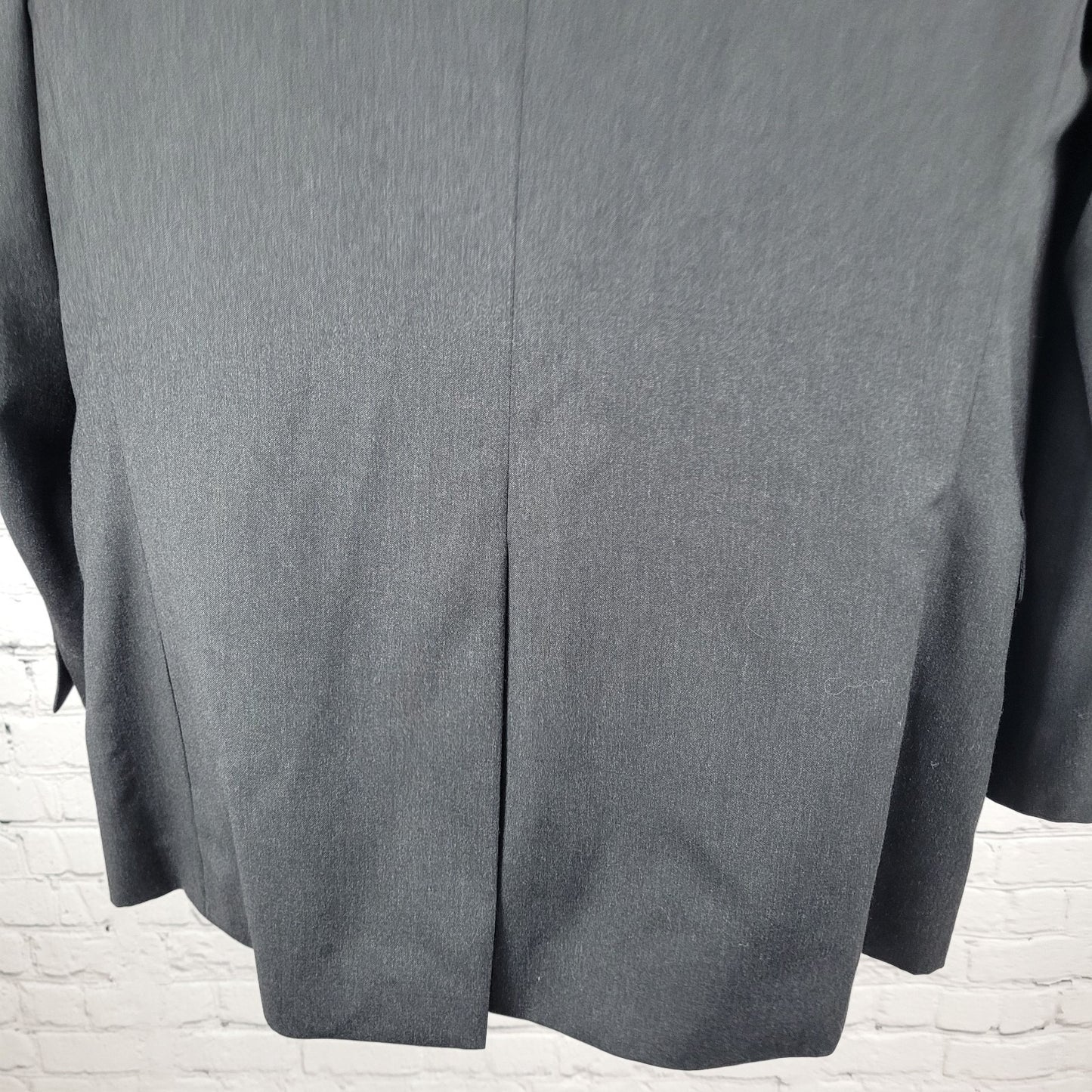 Jos A Bank Signature Collection Grey Wool Gordon 2 Button Blazer Sport Coat 46L