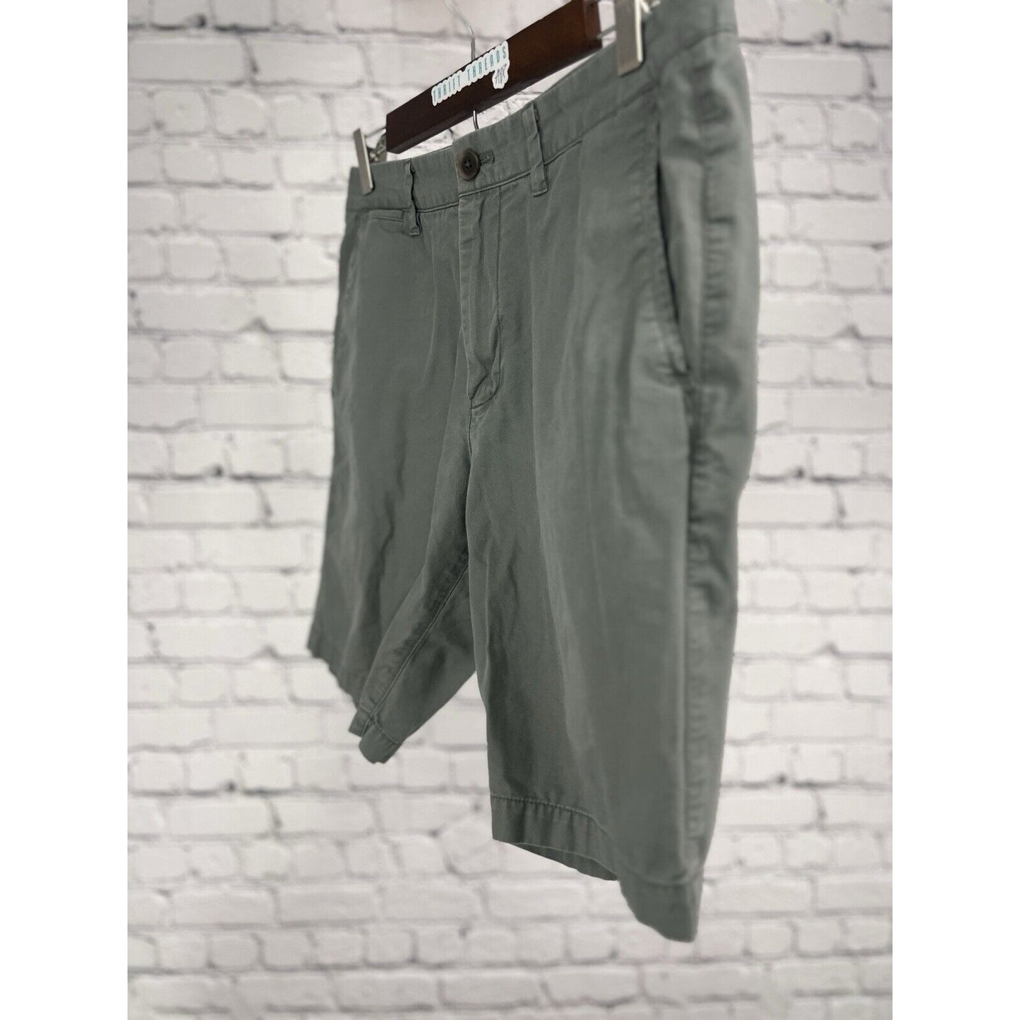 Bonobos Olive Moss 9 Inch Inseam Chino Shorts Stretch Casual Flat Front Men’s 31