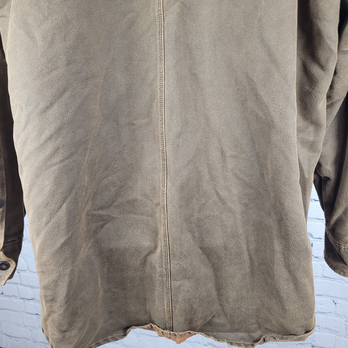 RedHead Brown Suede Like Snapped Unlined Workwear Shacket Jacket Size XLT