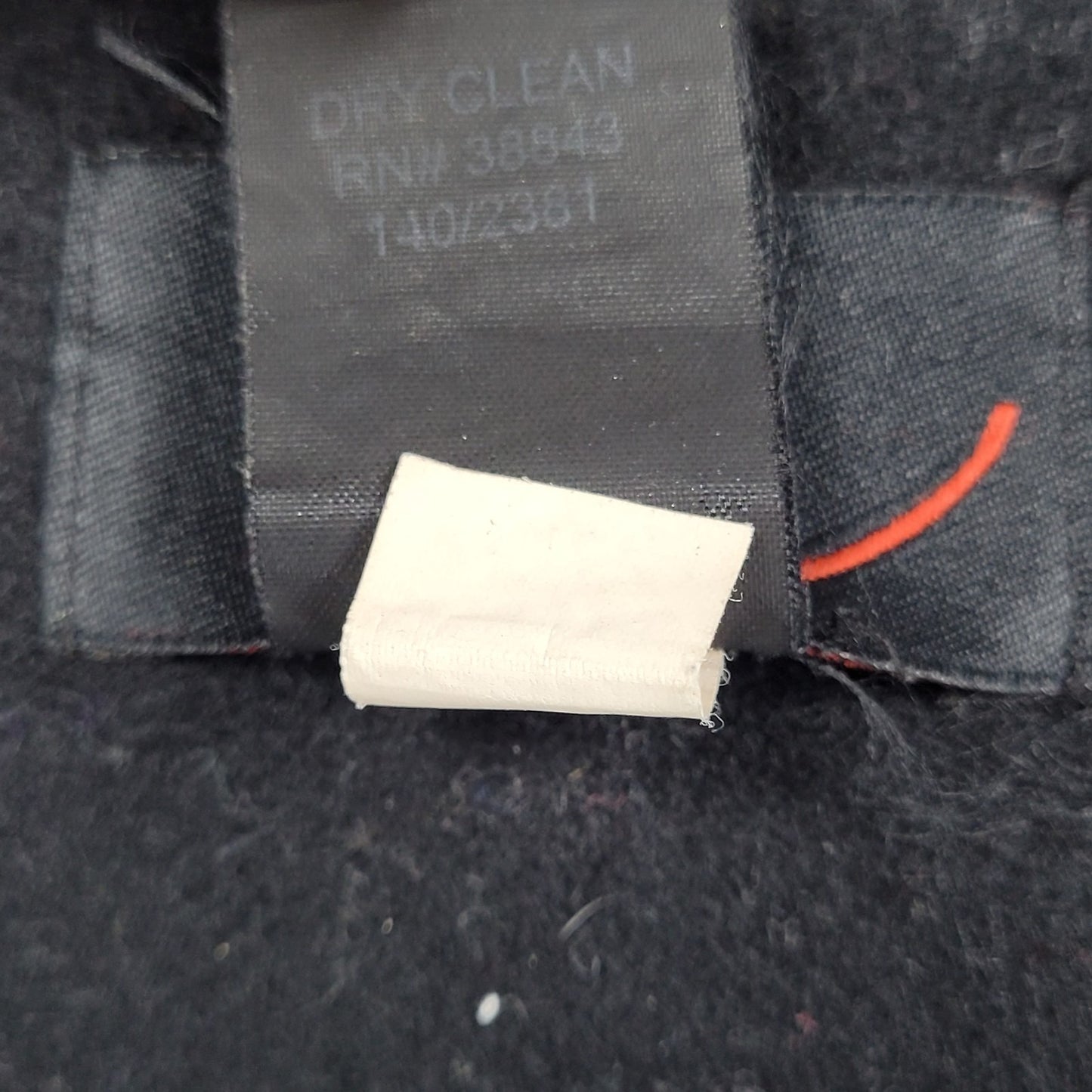 Via Black 100% Wool Double Breasted Buttoned Lined Pockets Long Pea Coat Small S