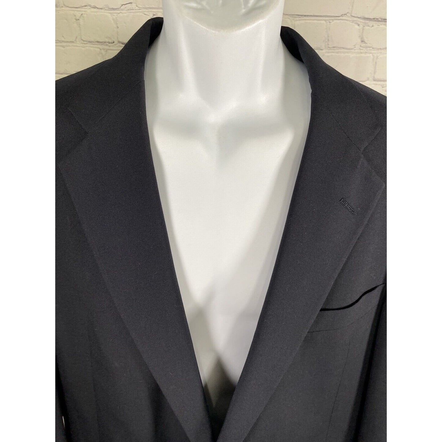 VTG Palm Beach Made in USA Dark Blue 2 Button Jacket Blazer Sport Coat 44L