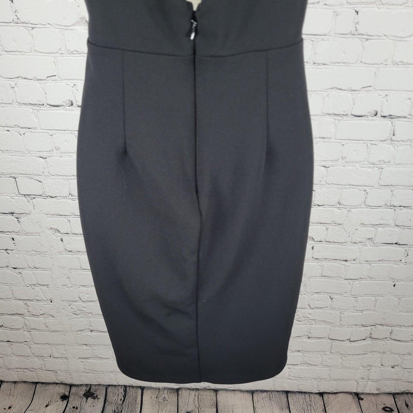 Lulus Black Sleeveless Empire Waist Lined Stretch Sheath Dress Size Small S