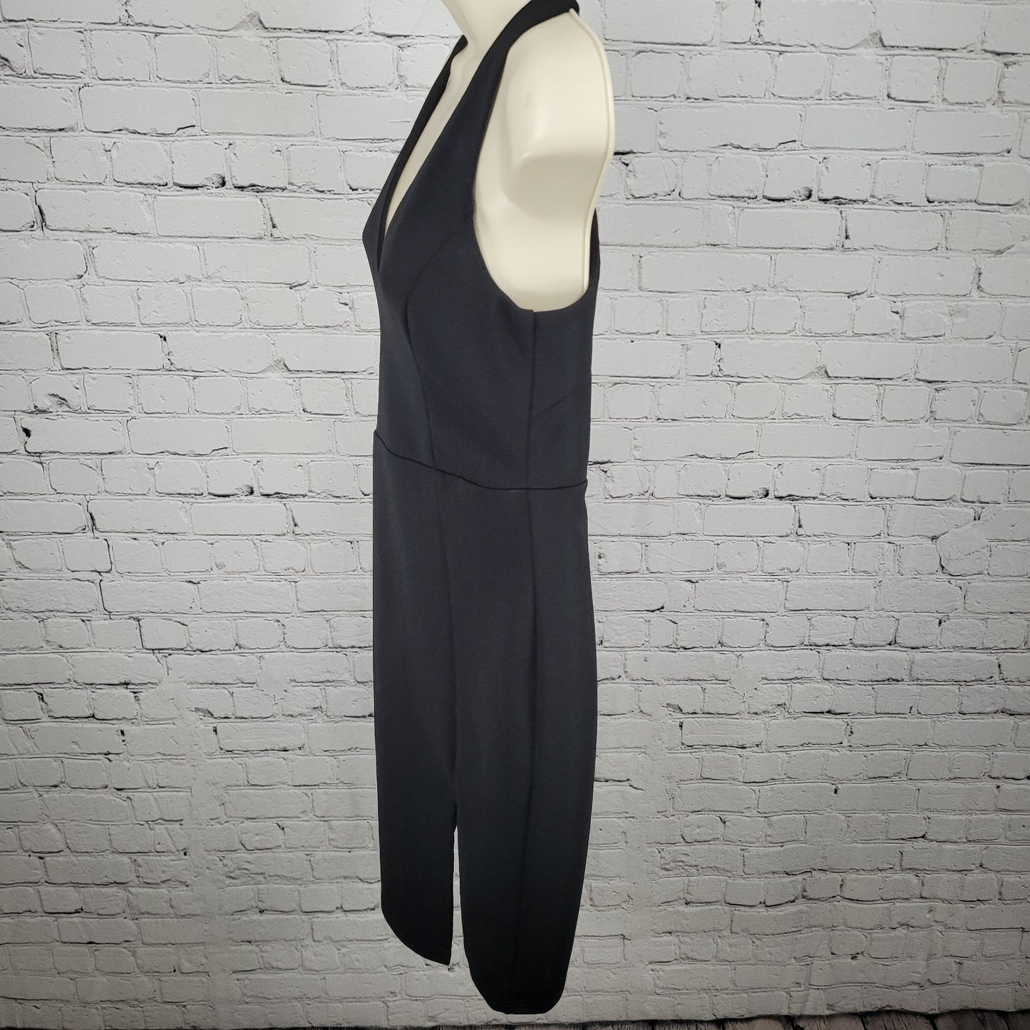 Lulus Black Sleeveless Empire Waist Lined Stretch Sheath Dress Size Small S
