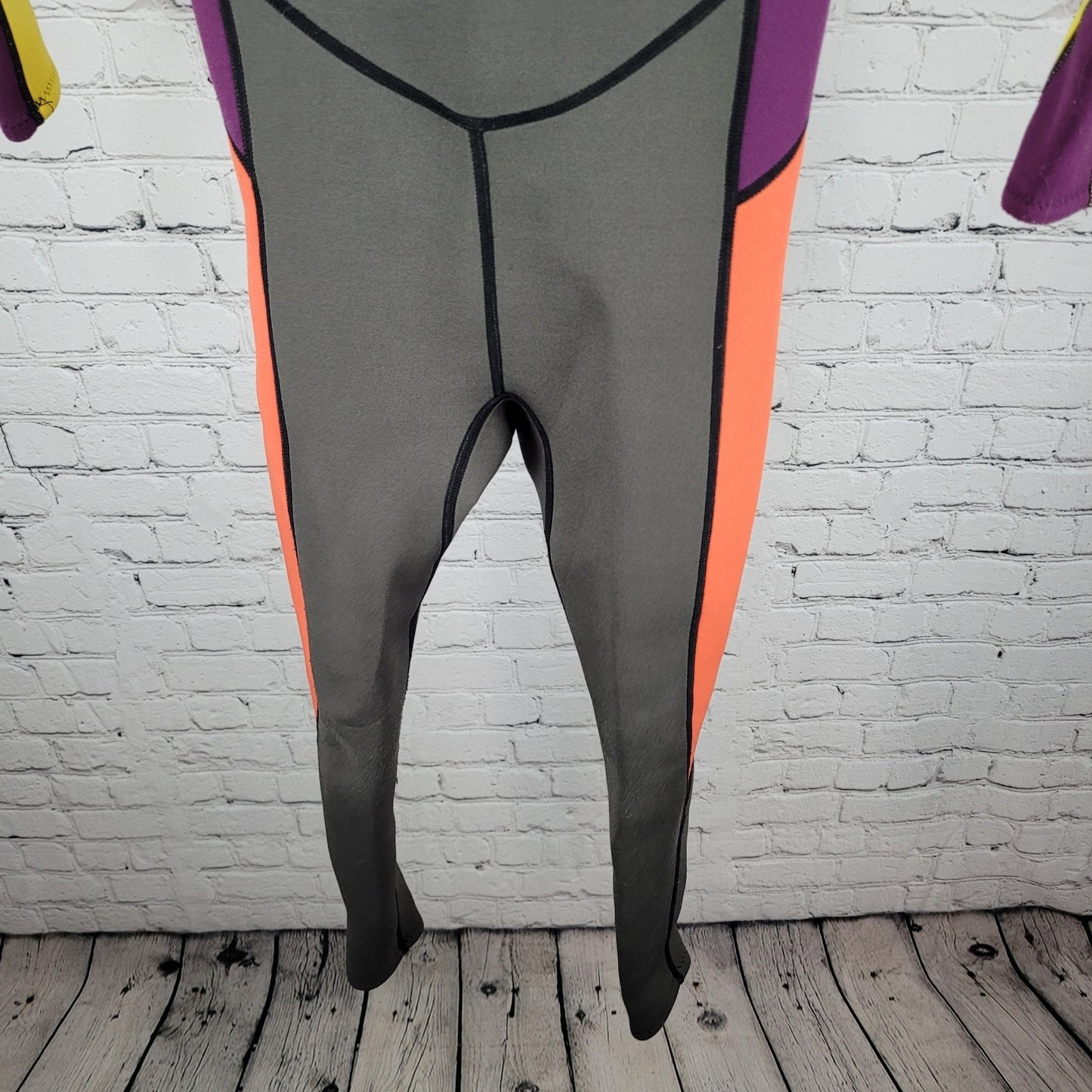 Dive & Sail Multicolor Colorblock Zipped Long Sleeve Wetsuit Kids Size XXL