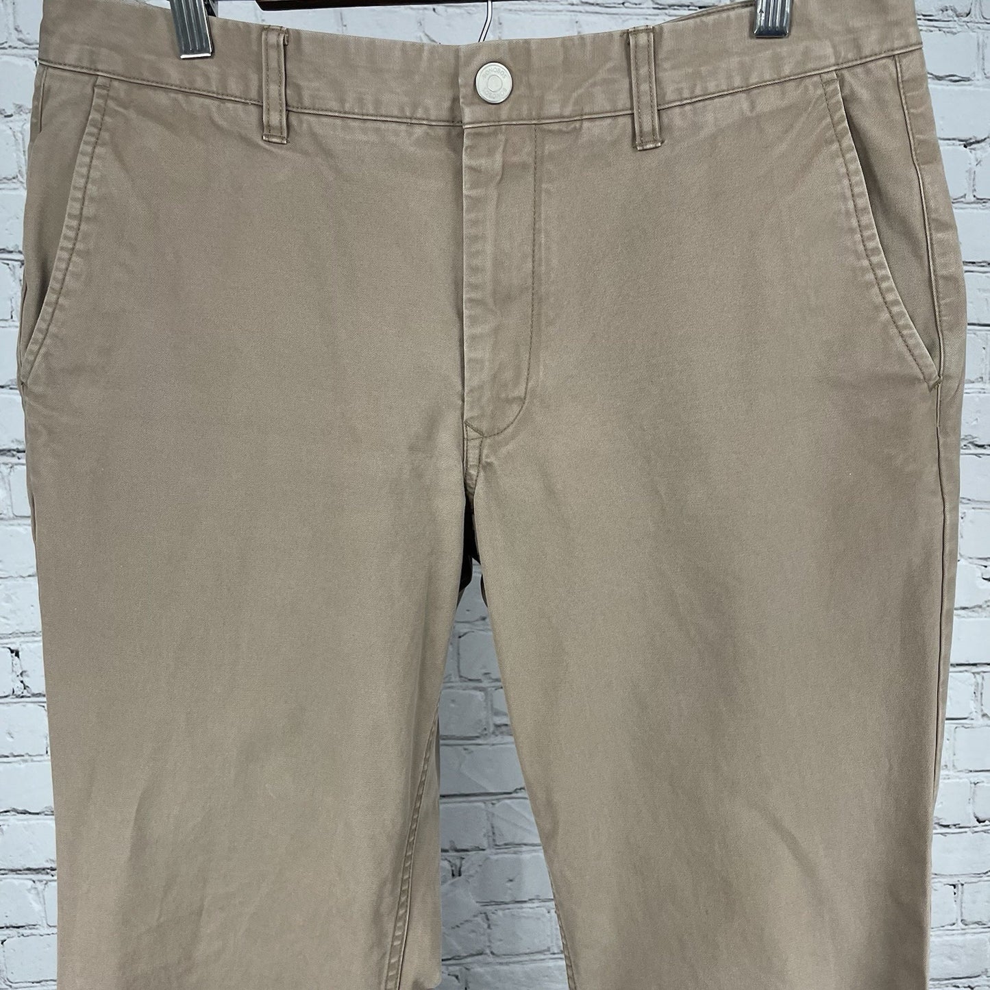 Bonobos Muted Brown 100% Cotton Straight Leg Chino Pants Size 34 (34x31)