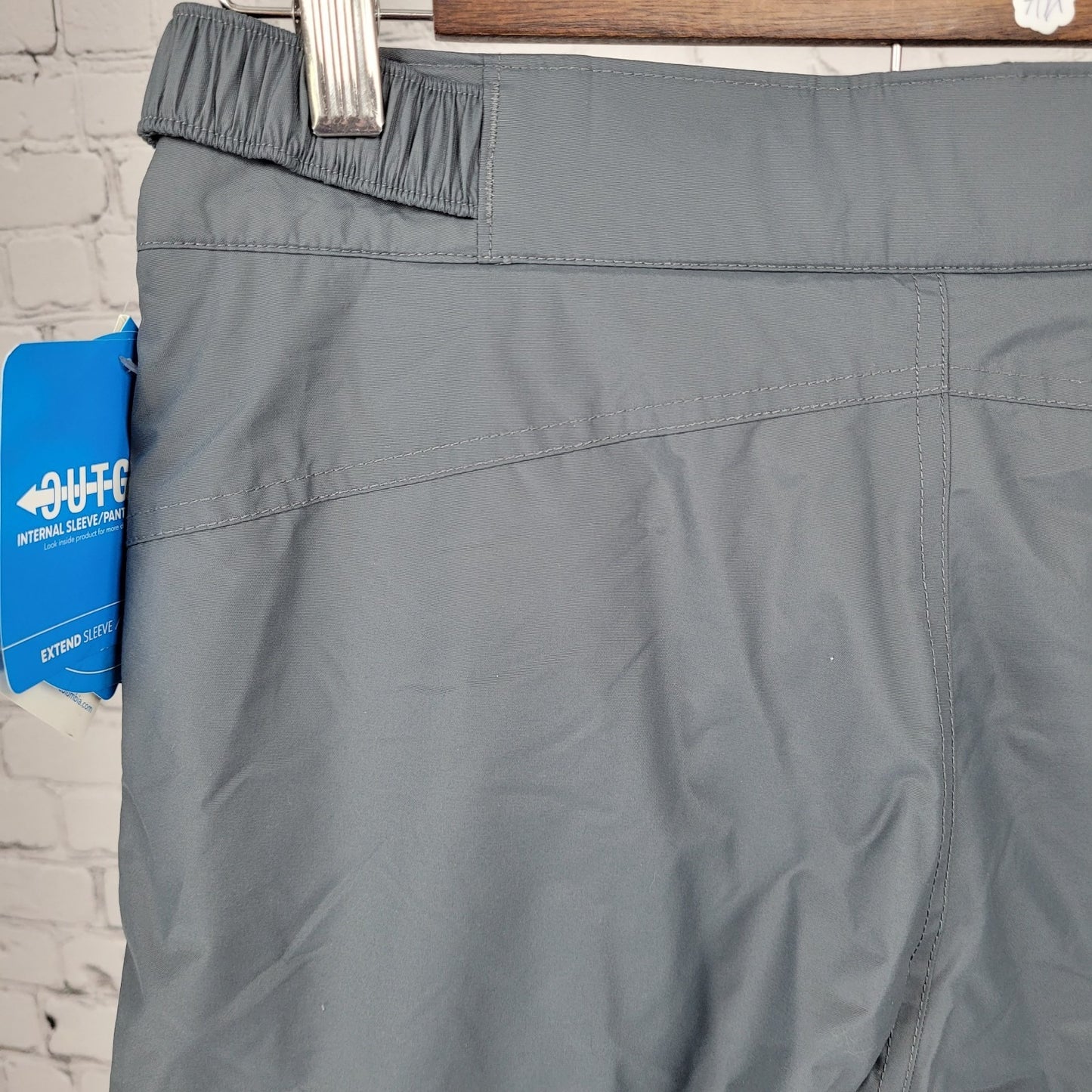 NWT Columbia Grey Outgrown System Waterproof Insulated Snow Pants Size Large L
